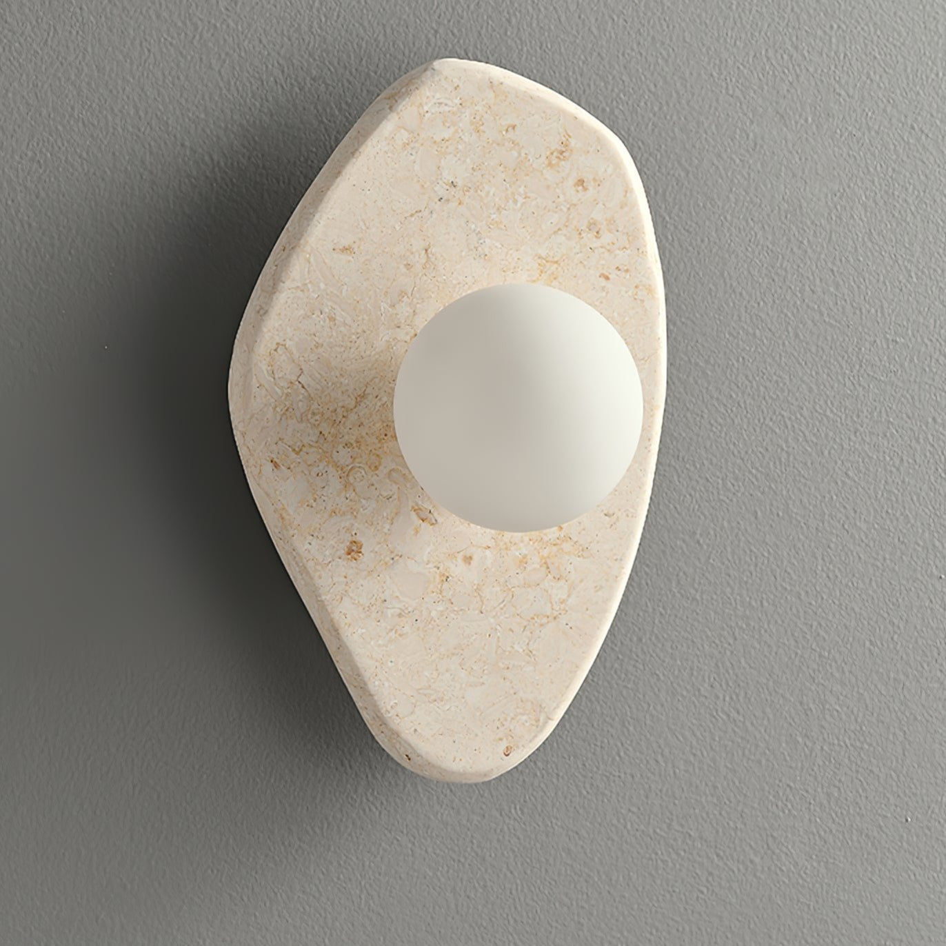 Pebble Rustic Marble Wall Light - Letslighting