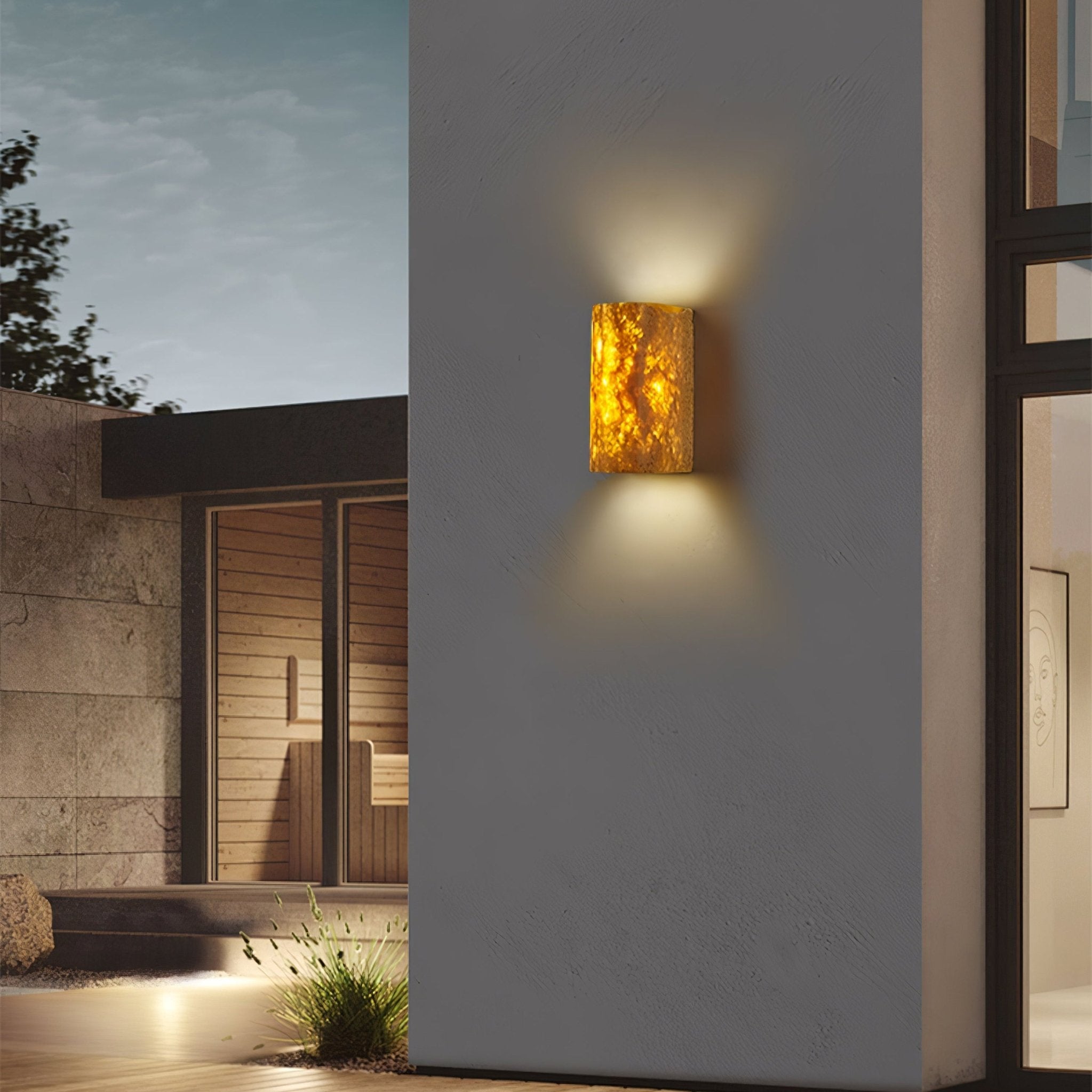 Sysilion Travertine Wall Light - Letslighting