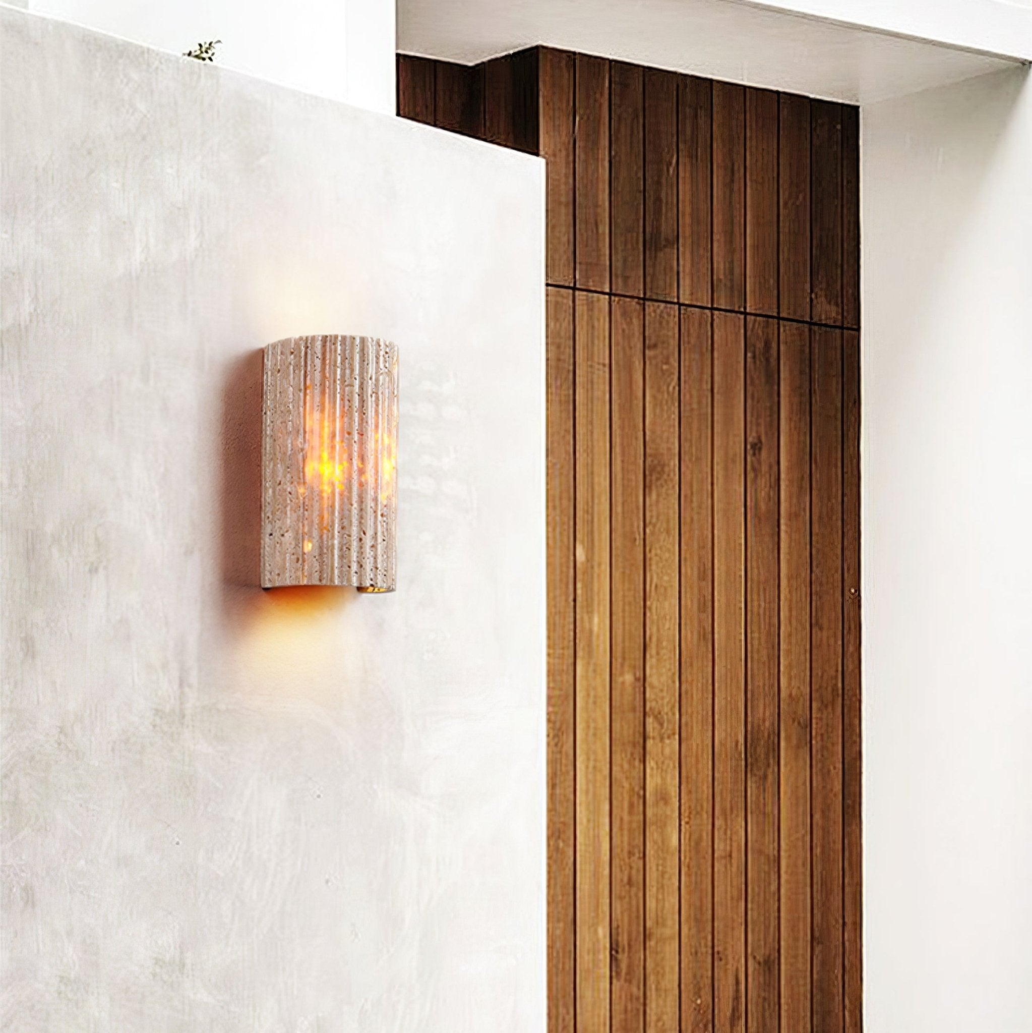 Sysilion Travertine Wall Light - Letslighting