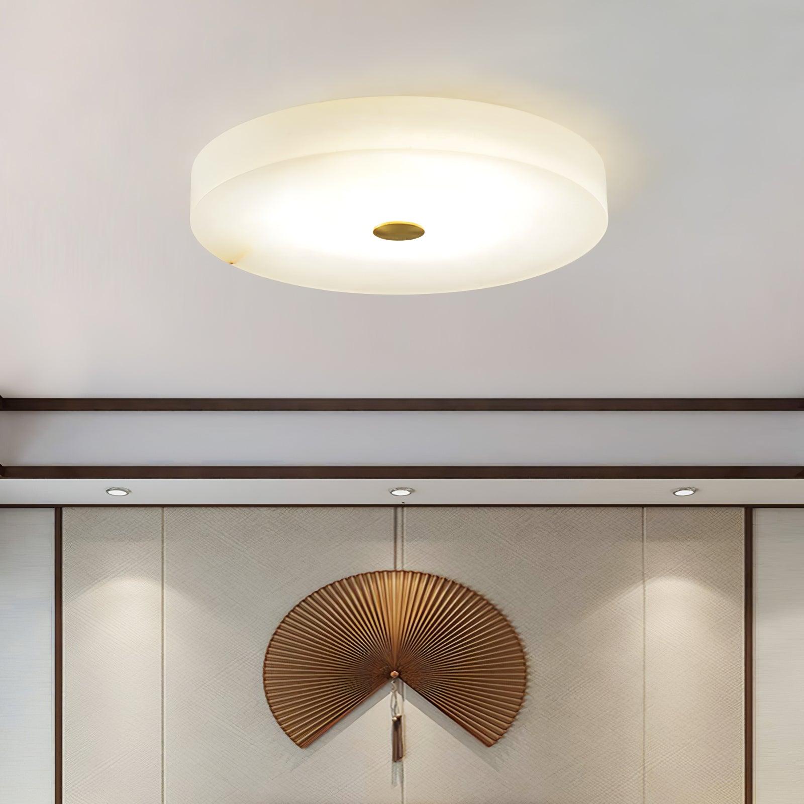 Olaean Alabaster Ceiling Light - Letslighting