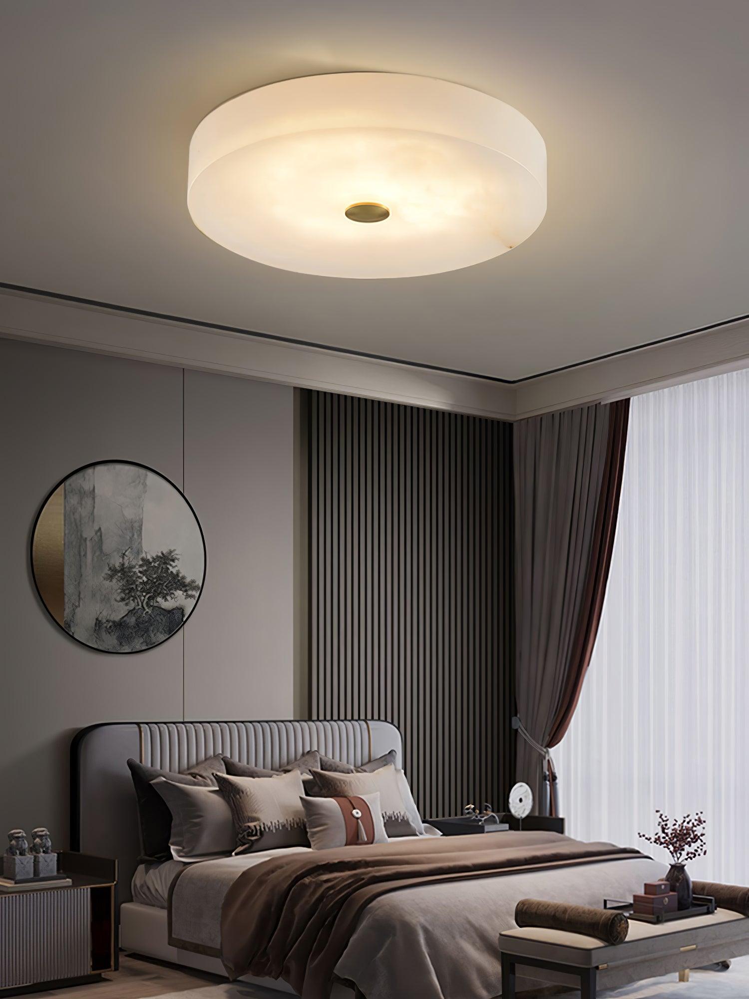 Olaean Alabaster Ceiling Light - Letslighting