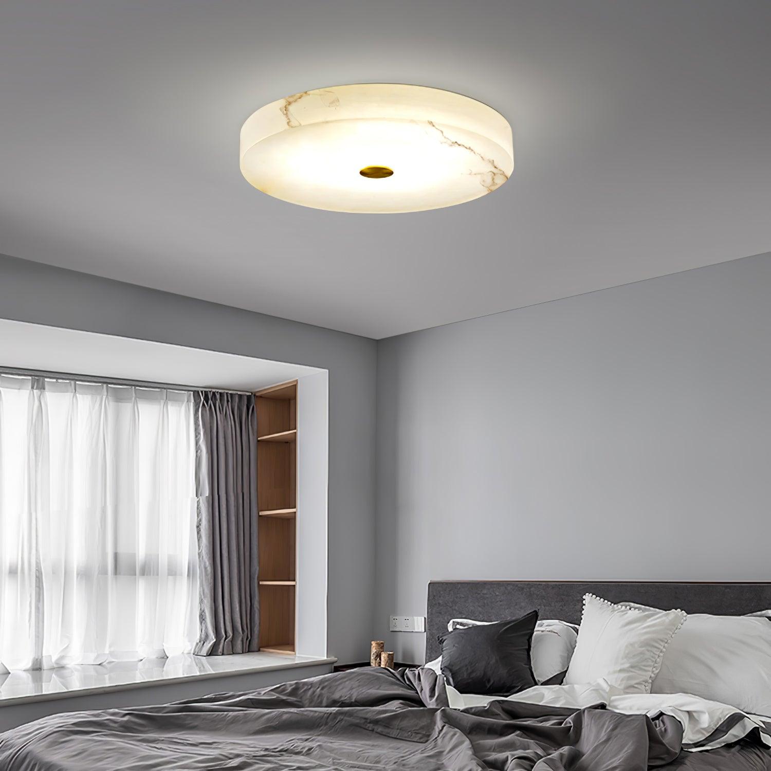 Olaean Alabaster Ceiling Light - Letslighting