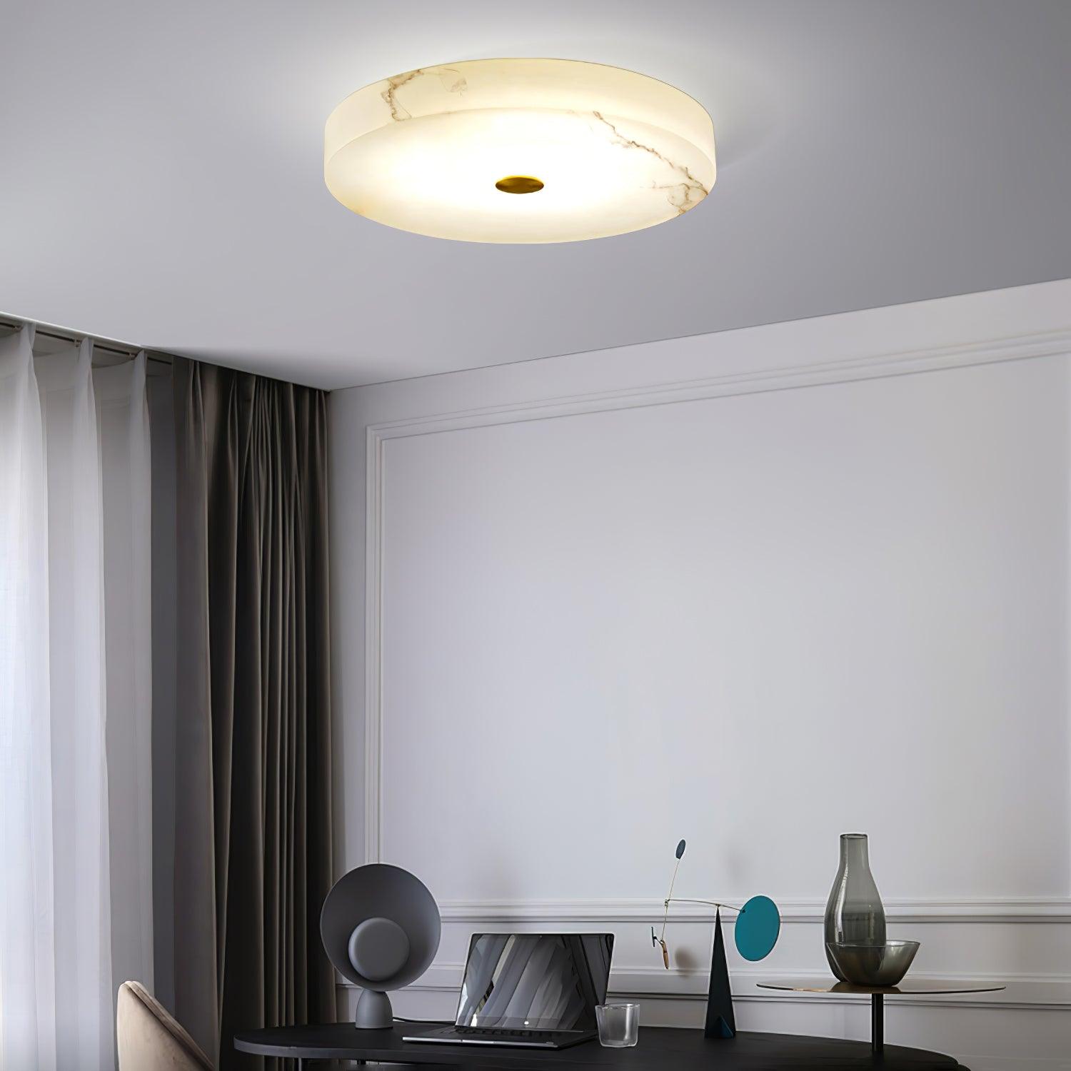 Olaean Alabaster Ceiling Light - Letslighting