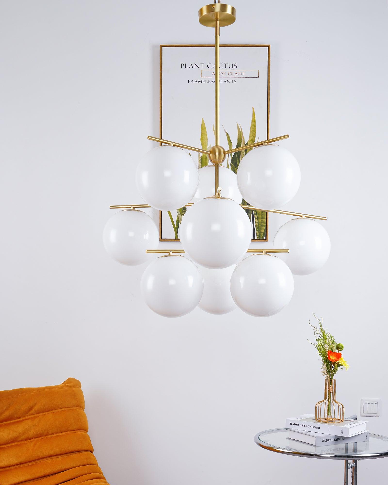 Sphere & Stem Chandelier - Letslighting