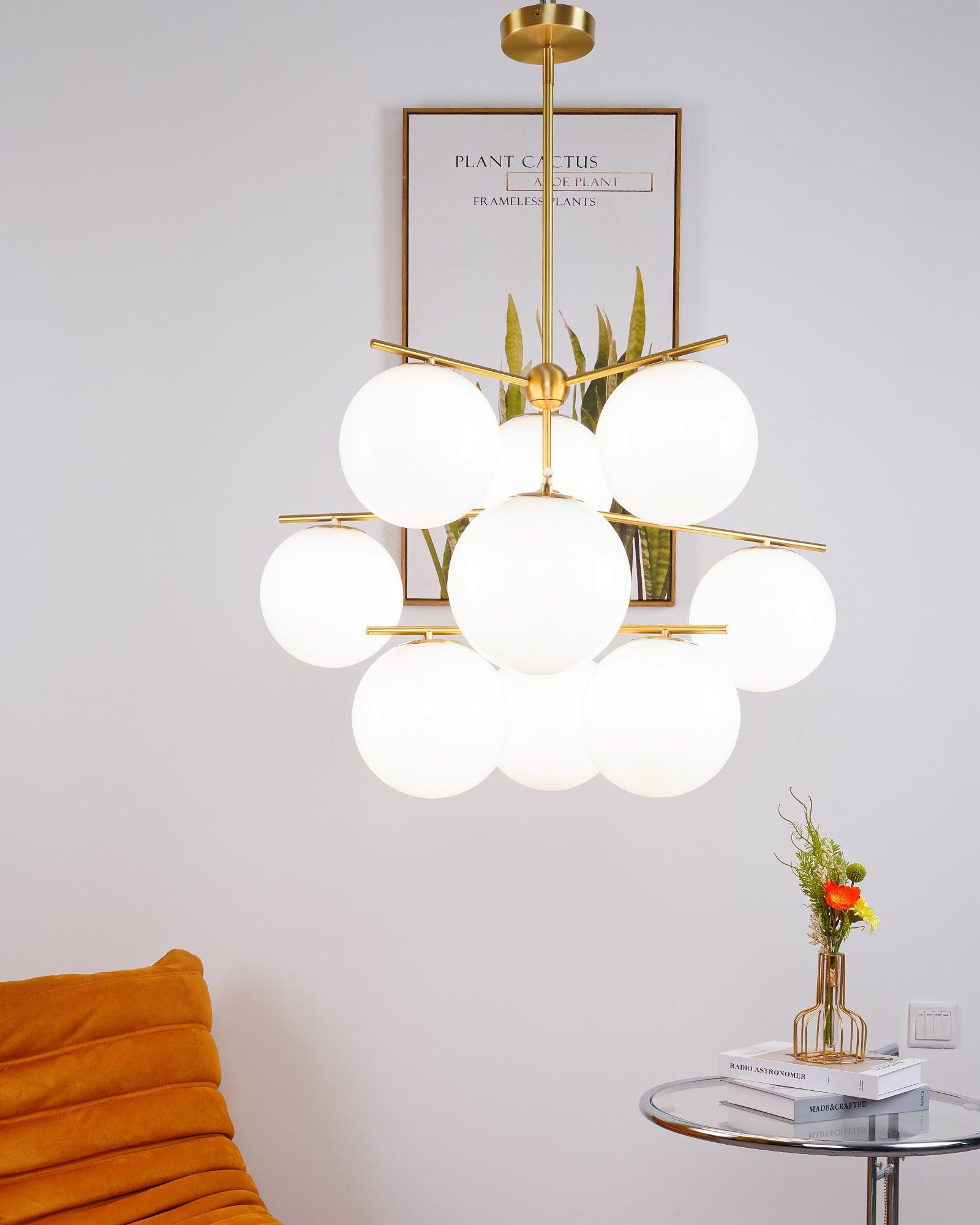 Sphere & Stem Chandelier - Letslighting