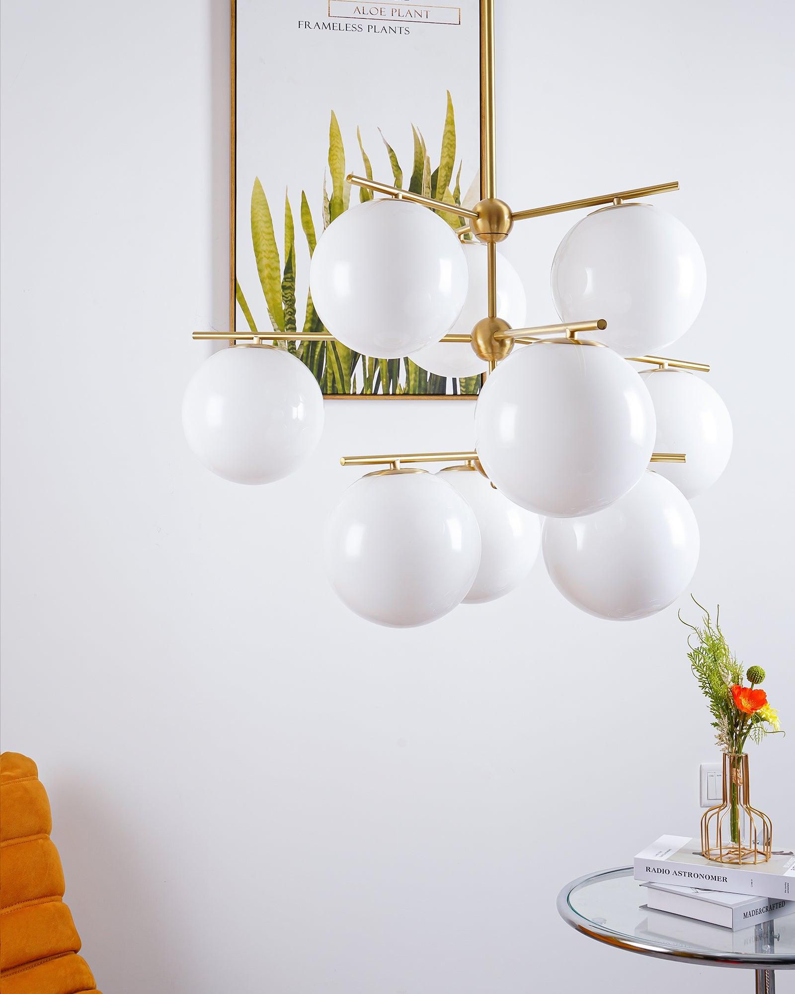 Sphere & Stem Chandelier - Letslighting