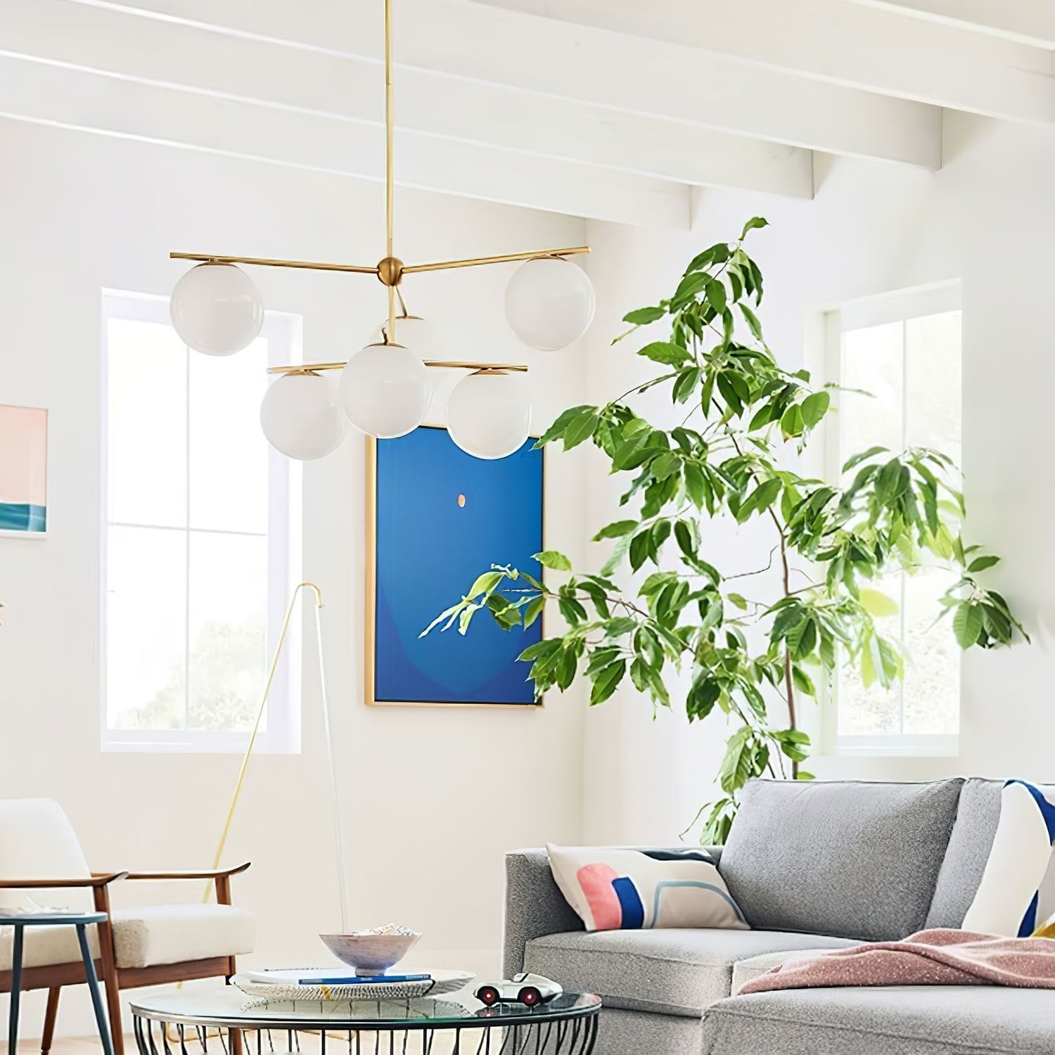 Sphere & Stem Chandelier - Letslighting