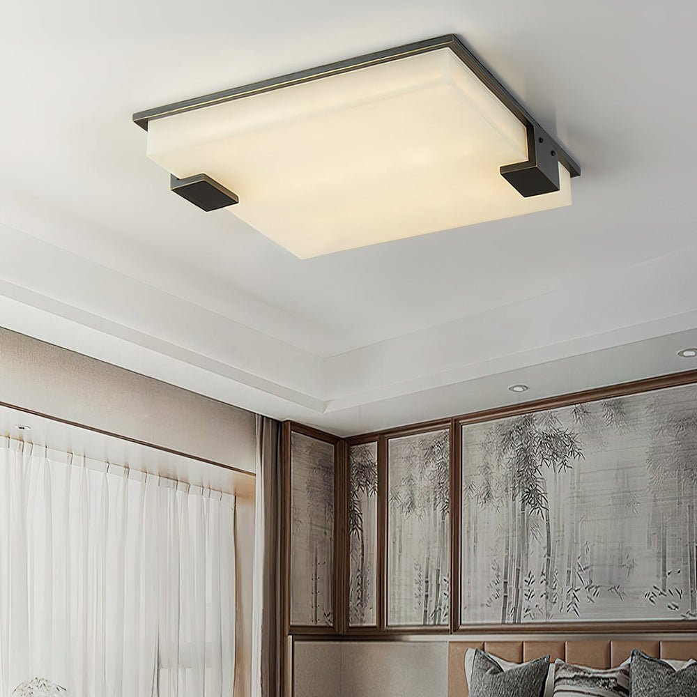 Otalyra Minimalist Alabaster Ceiling Light - Letslighting