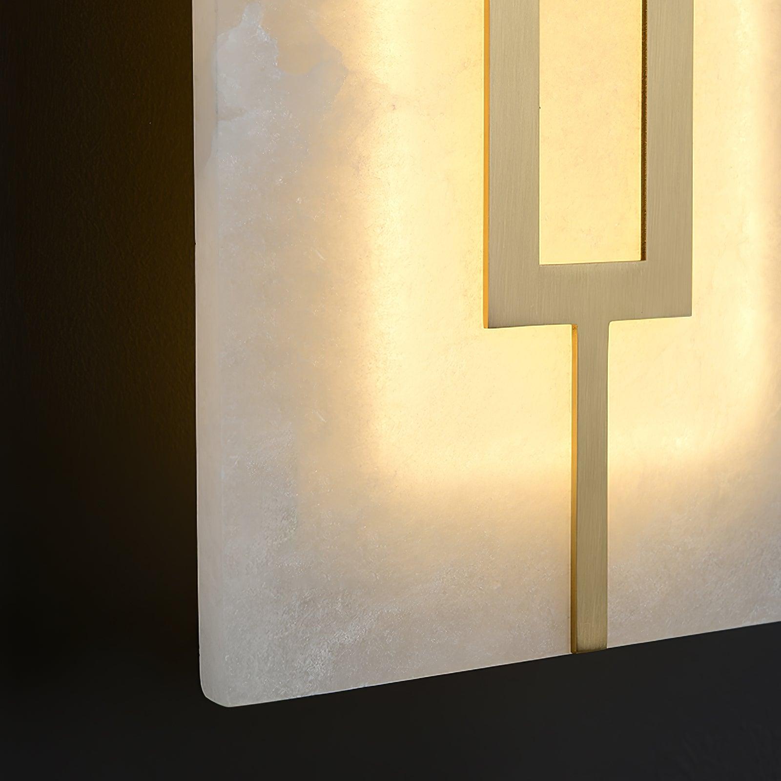Alvelor Geometric Alabaster Wall Light - Letslighting