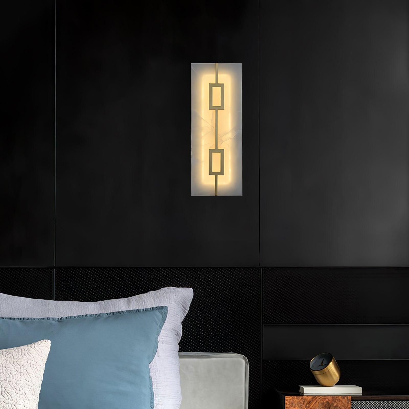 Alvelor Geometric Alabaster Wall Light - Letslighting