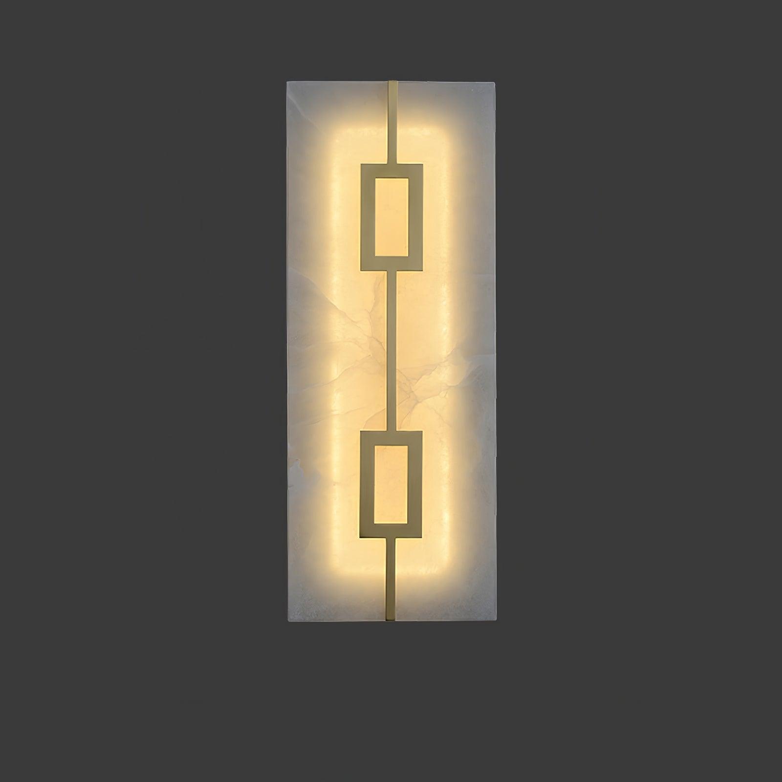Alvelor Geometric Alabaster Wall Light - Letslighting