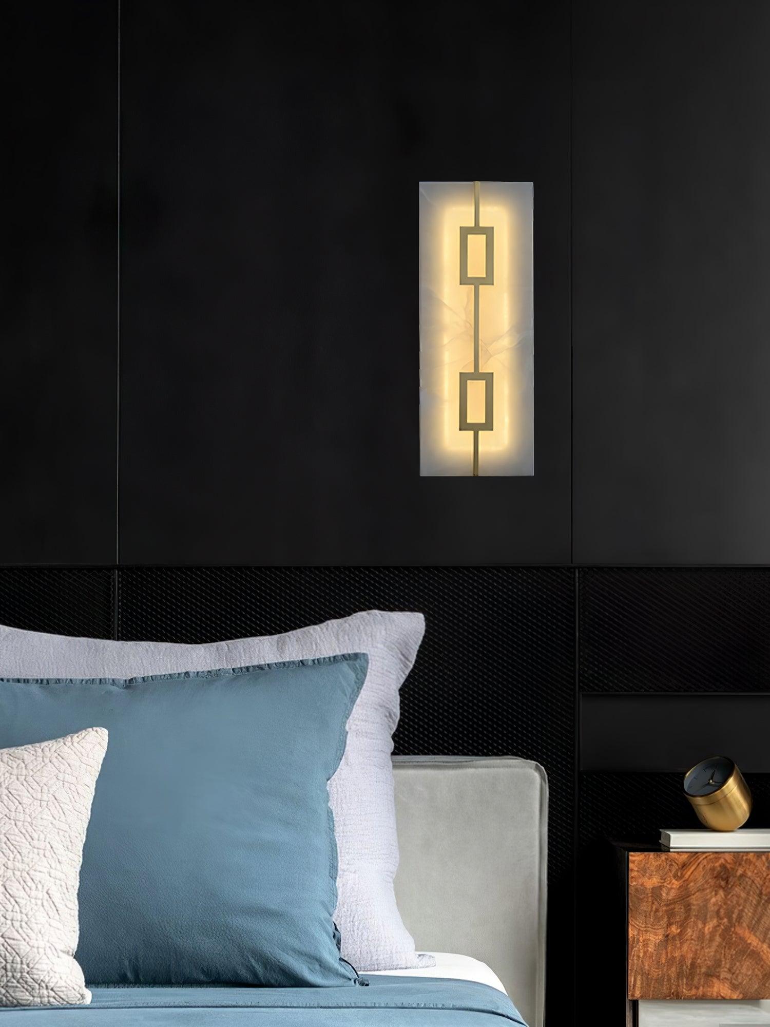 Alvelor Geometric Alabaster Wall Light - Letslighting