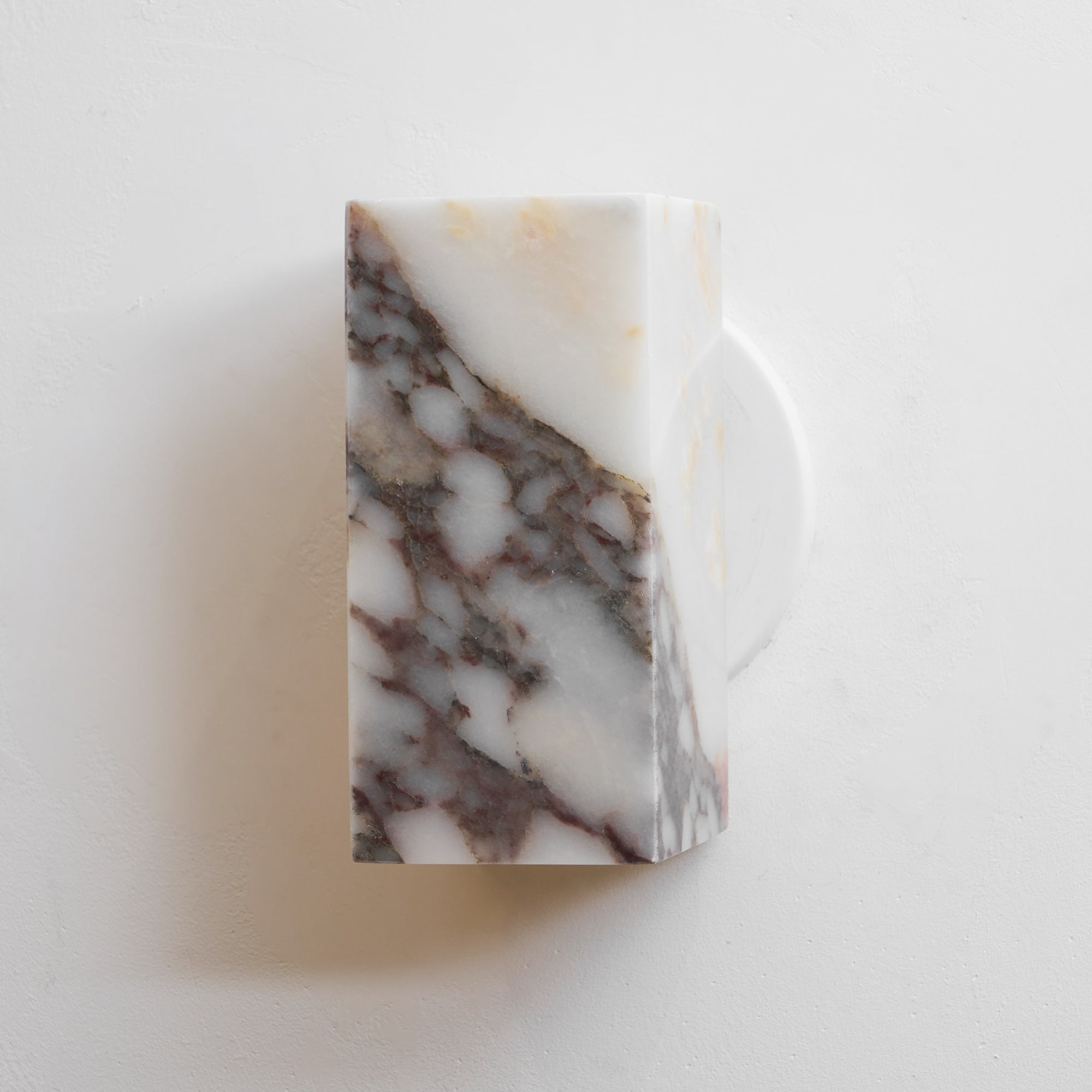 Illaee Modern Minimalist Square Marble Wall Lamp - Lamp Copper