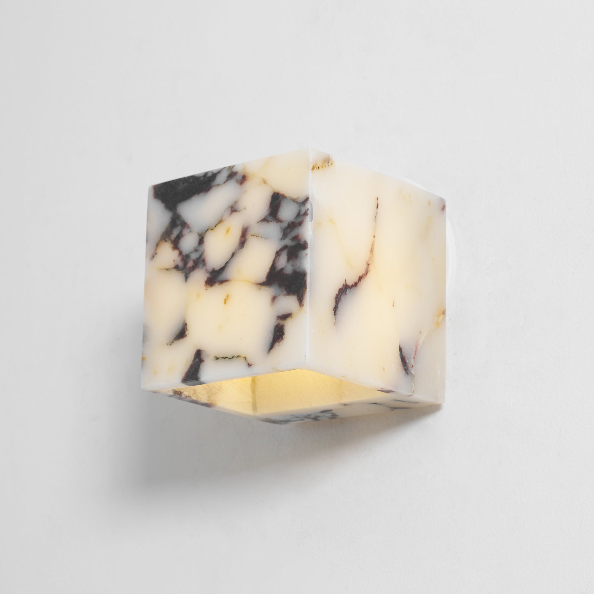 Illaee Modern Minimalist Square Marble Wall Lamp - Lamp Copper