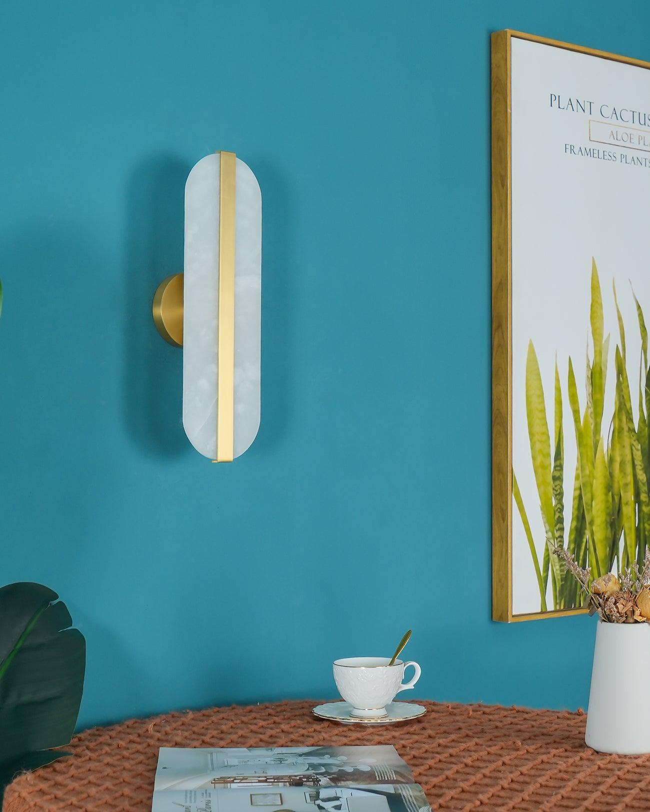 Calura Alabaster Double Light Wall Lamp - Letslighting