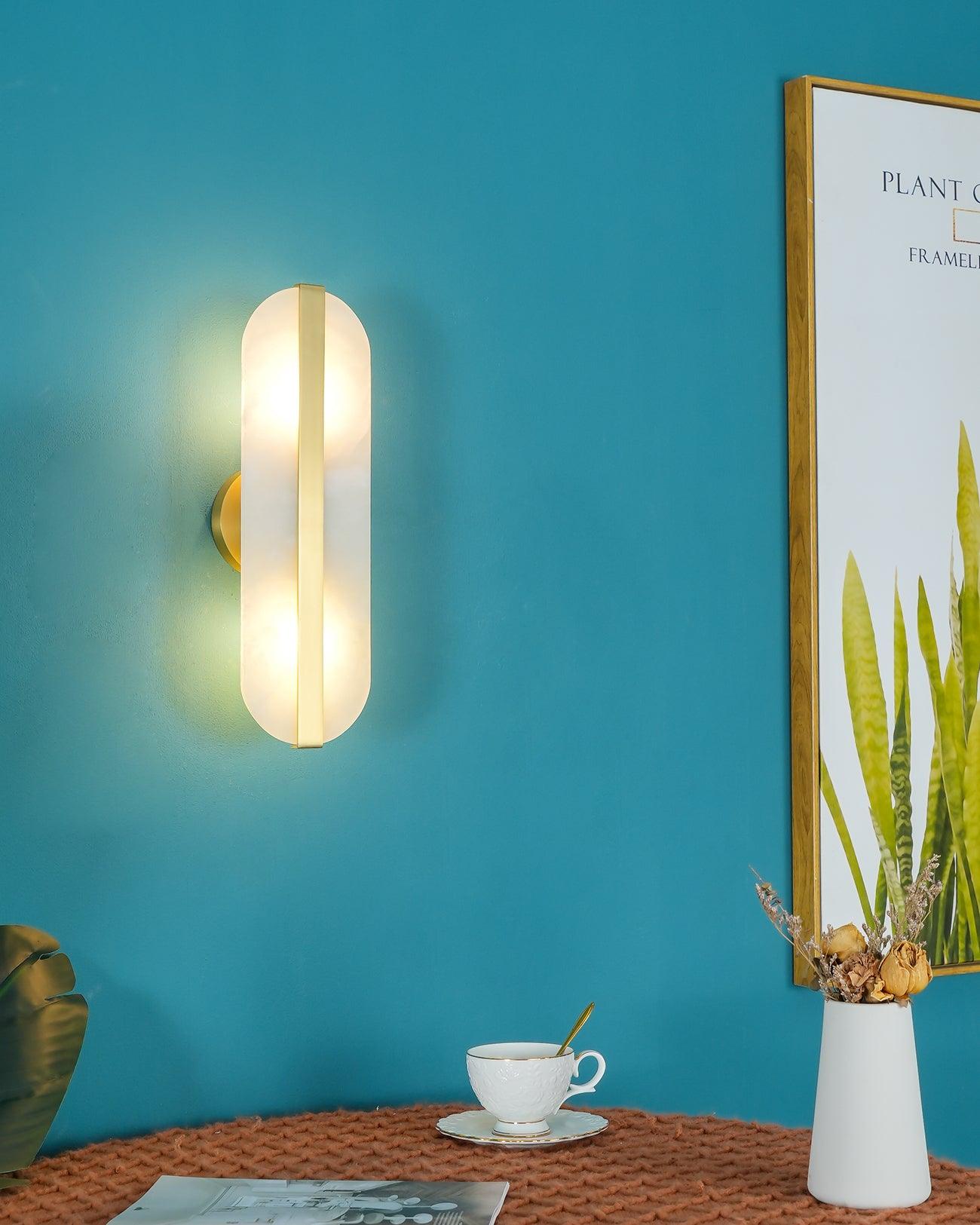 Calura Alabaster Double Light Wall Lamp - Letslighting