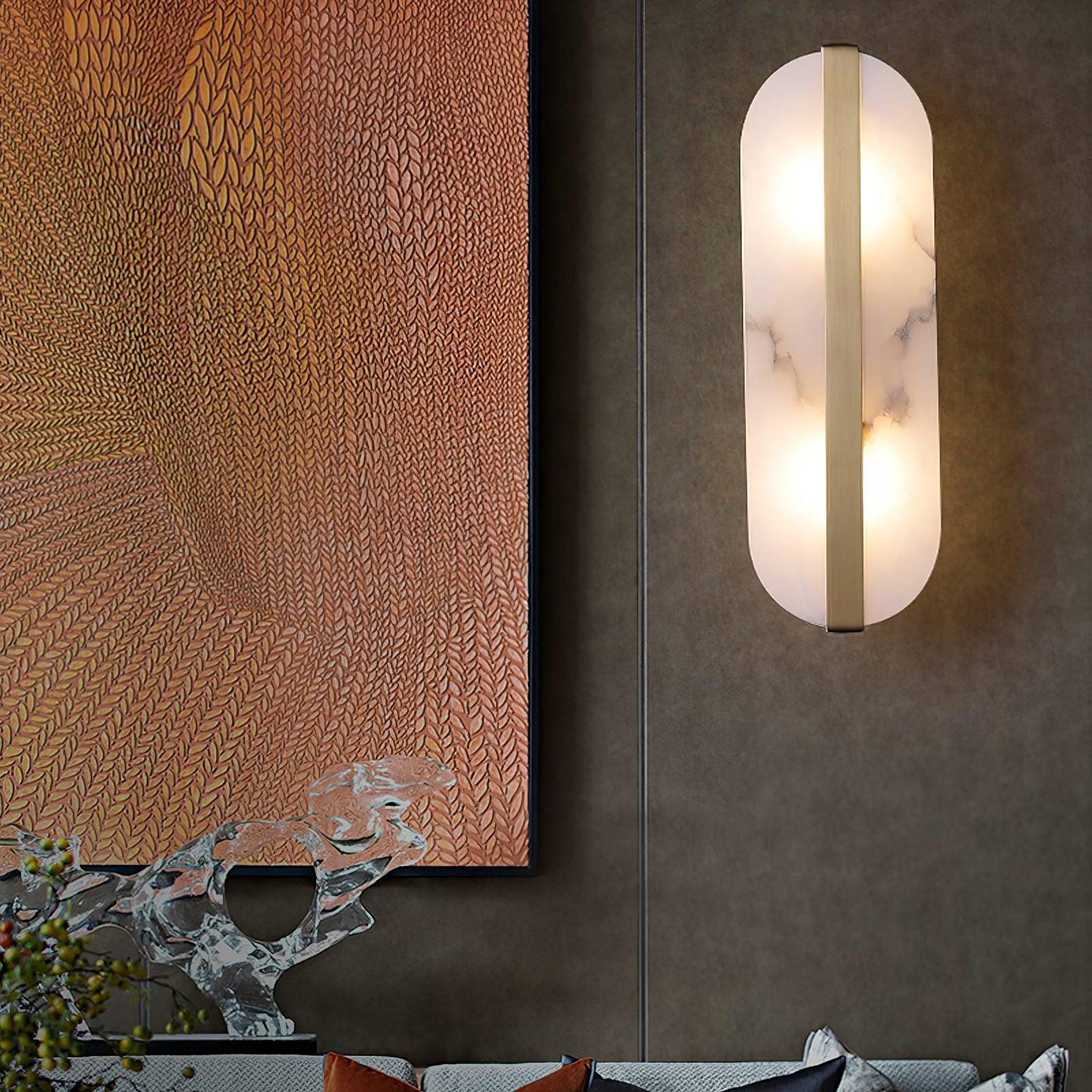 Calura Alabaster Double Light Wall Lamp - Letslighting