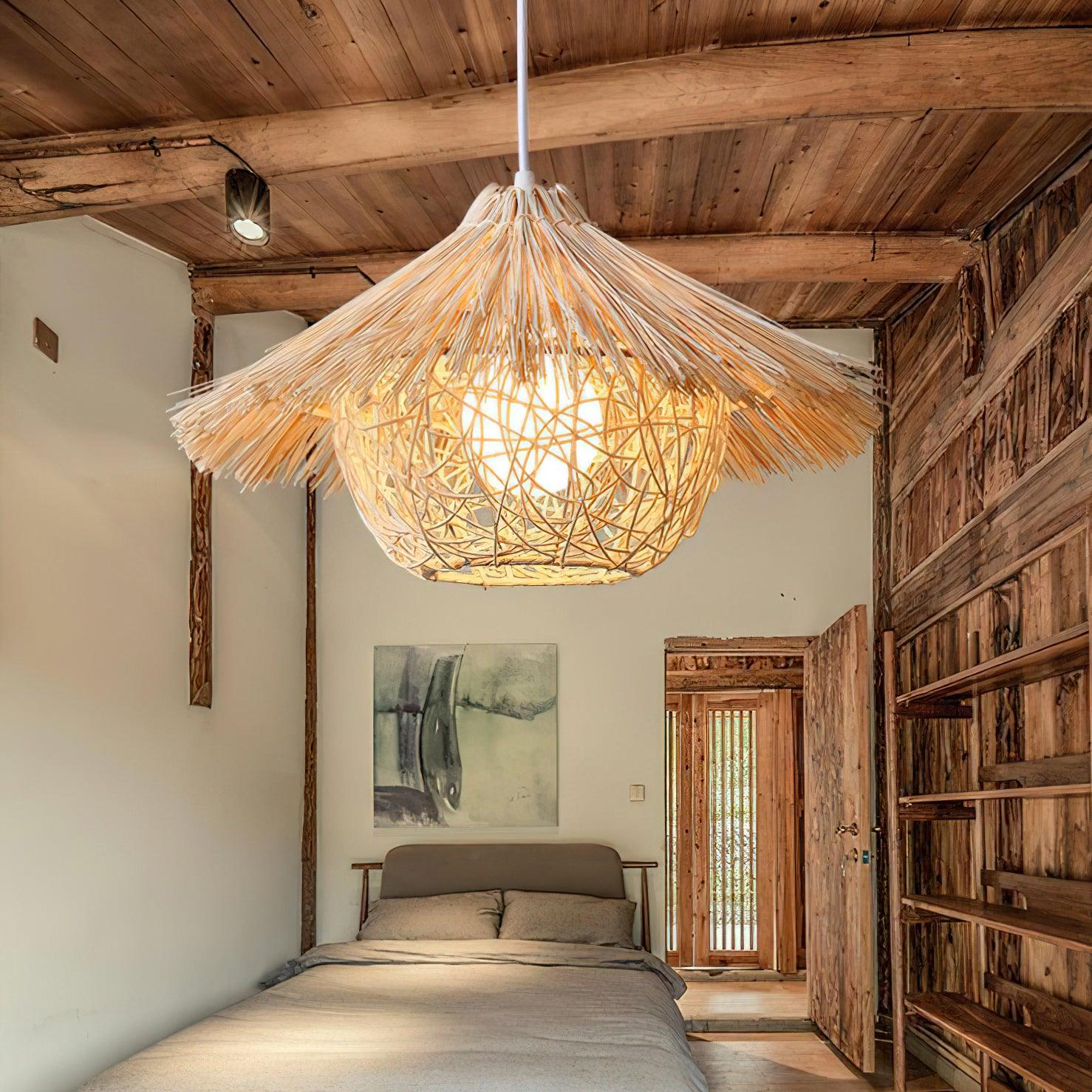 Straw Hat Pendant Light - Letslighting