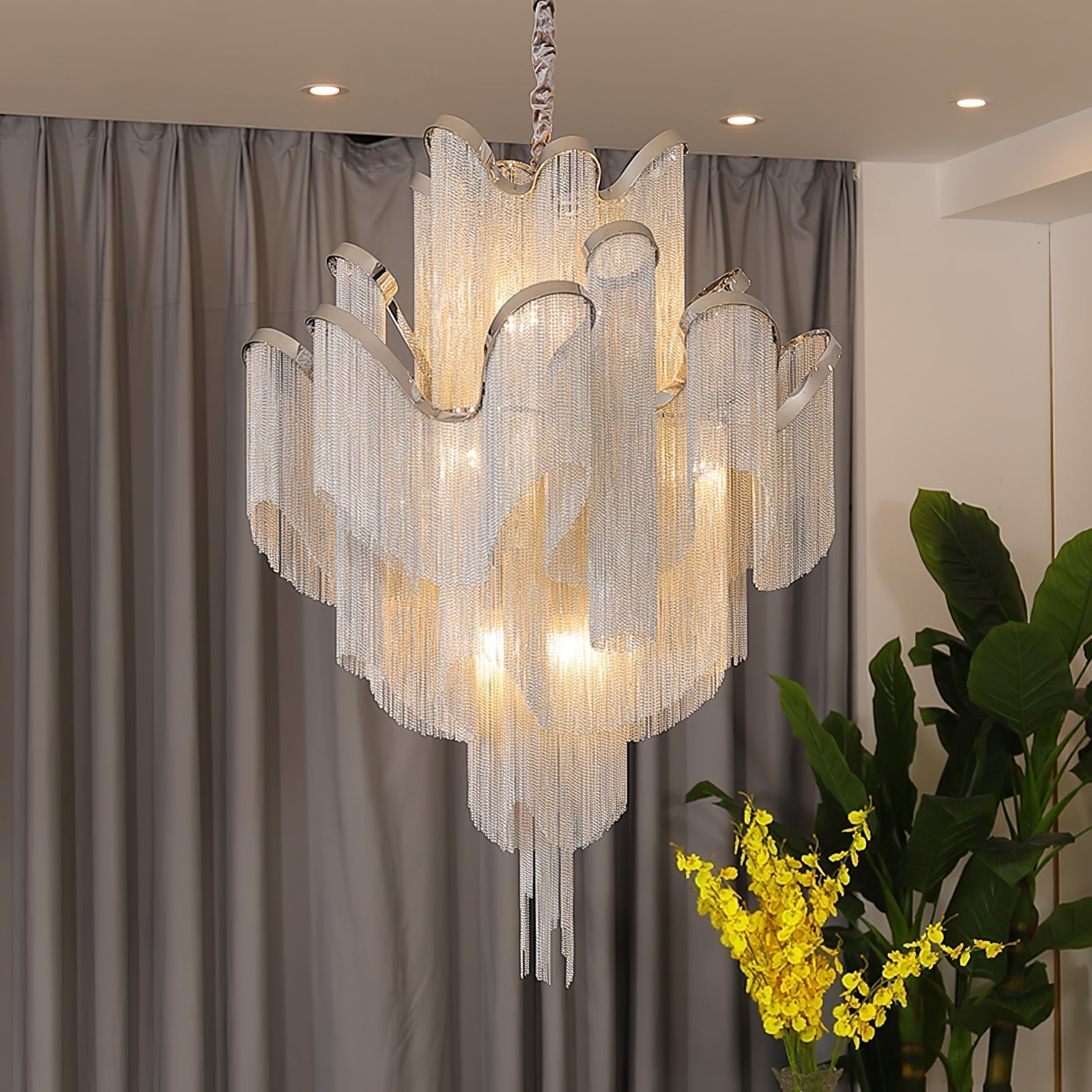 Stream Chain Chandelier - Letslighting
