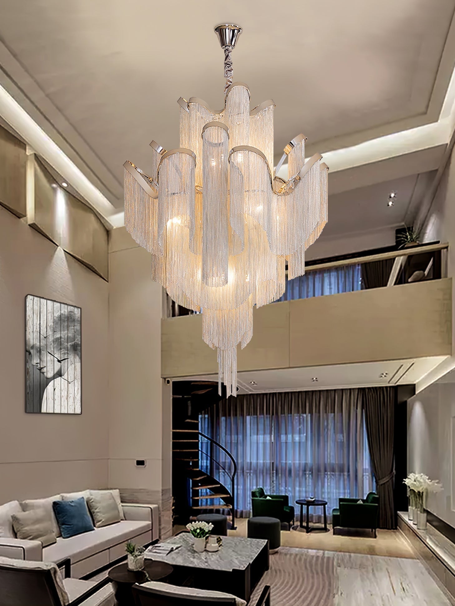 Stream Chain Chandelier - Letslighting
