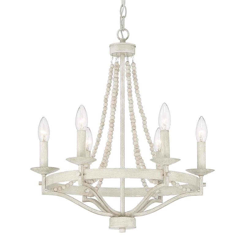 Isoren Vintage Industrial Wooden Metal Chandelier - Lamp Copper