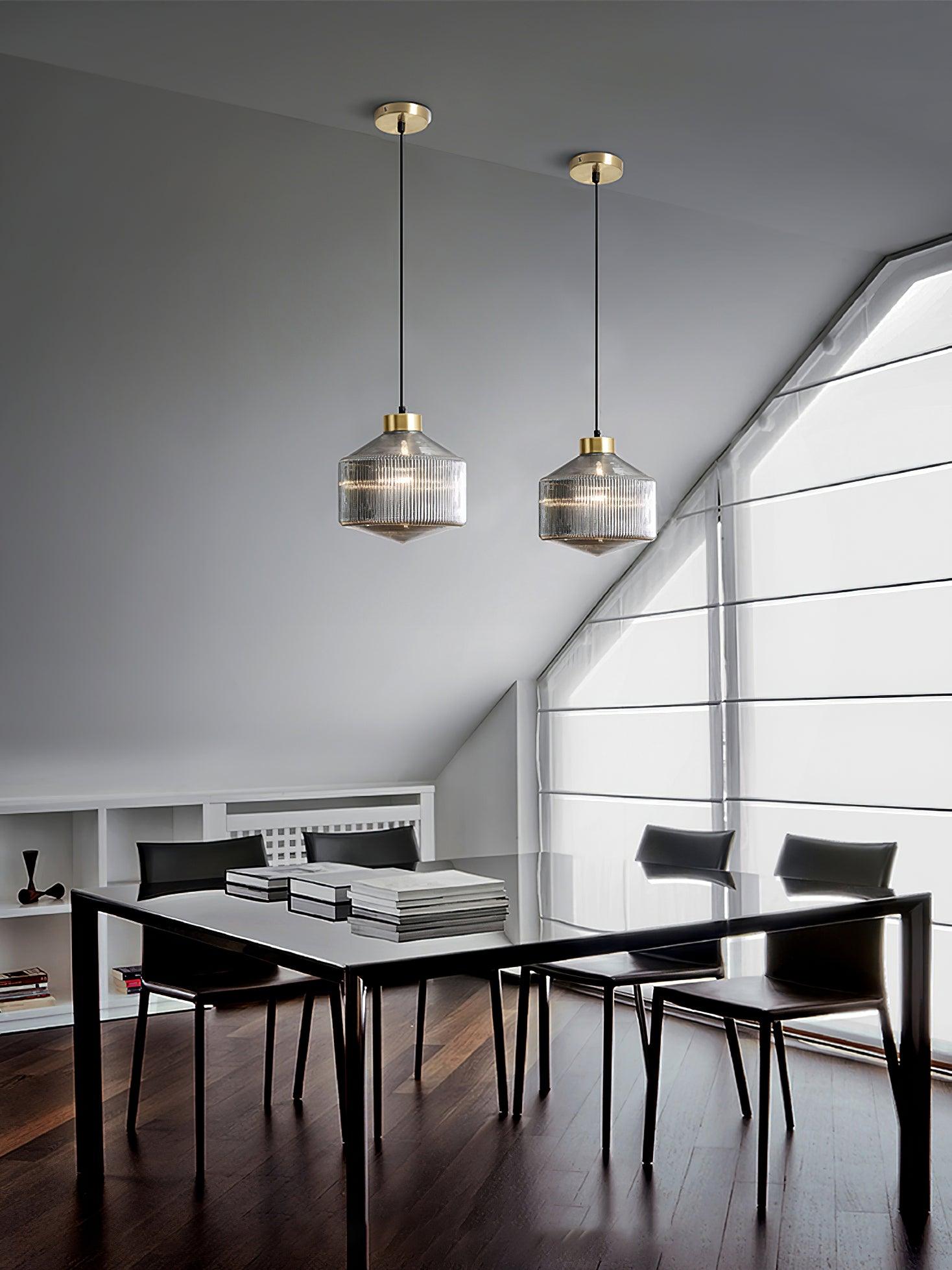 Striped Spinning Top Pendant Light - Letslighting