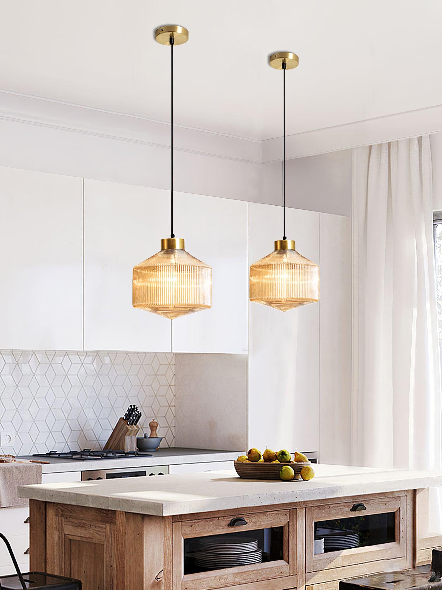 Striped Spinning Top Pendant Light - Letslighting