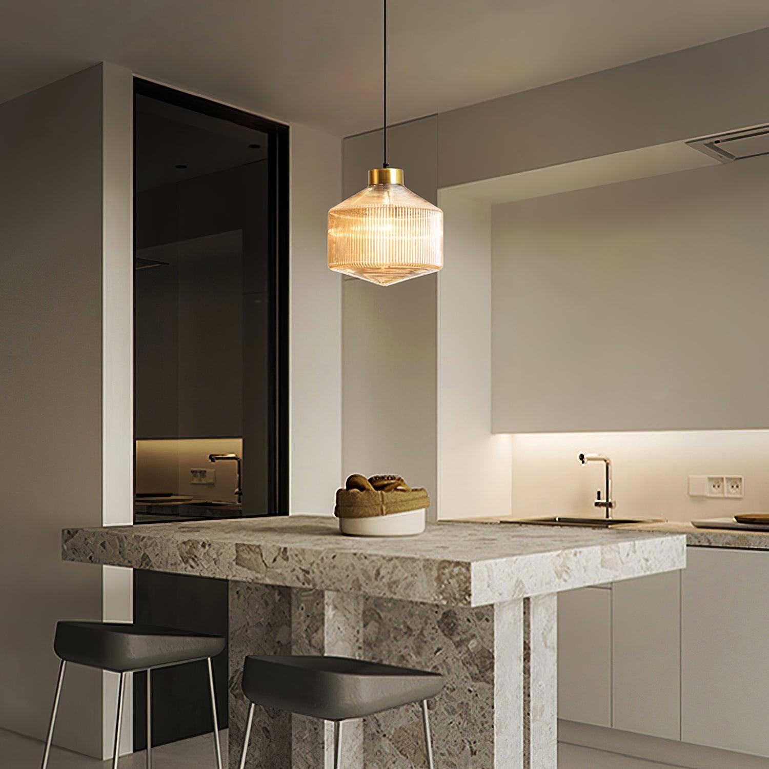 Striped Spinning Top Pendant Light - Letslighting