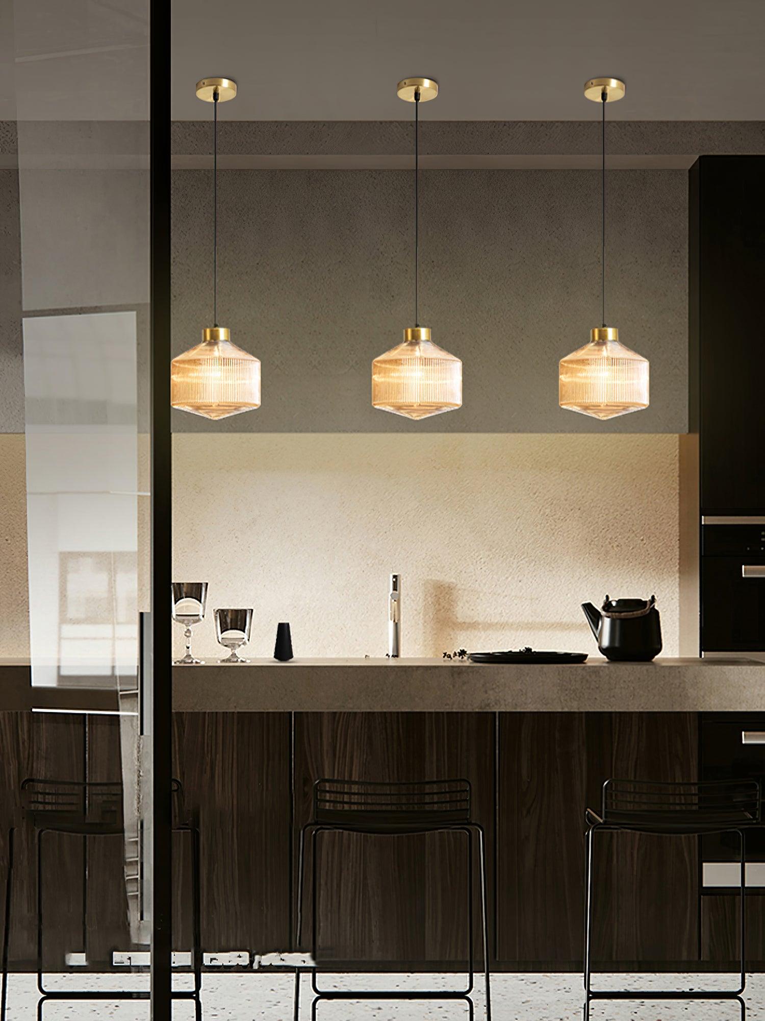 Striped Spinning Top Pendant Light - Letslighting