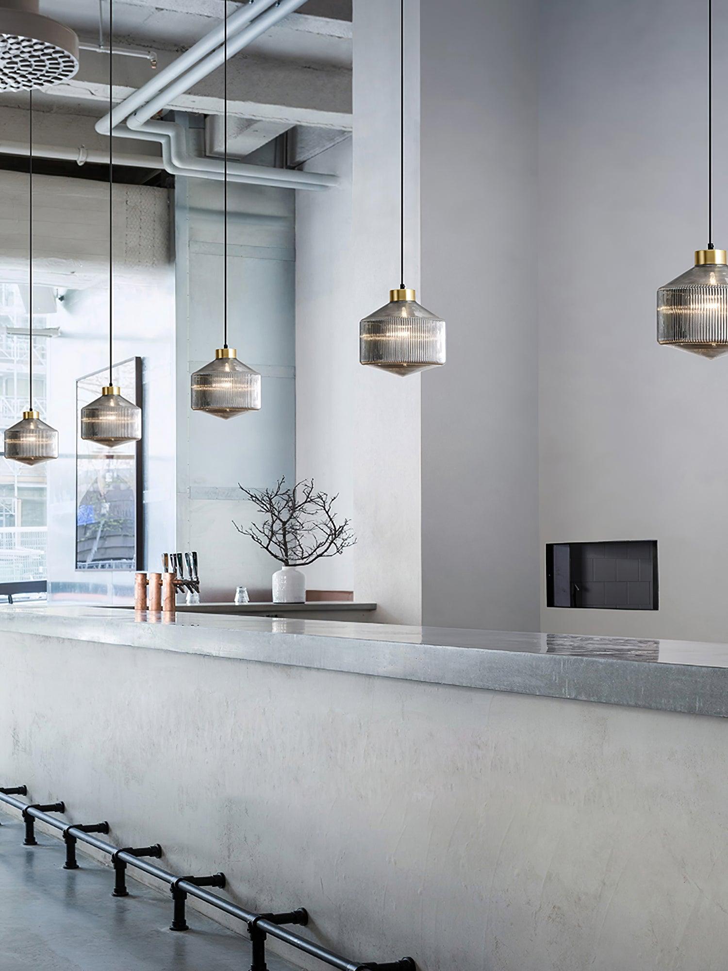 Striped Spinning Top Pendant Light - Letslighting