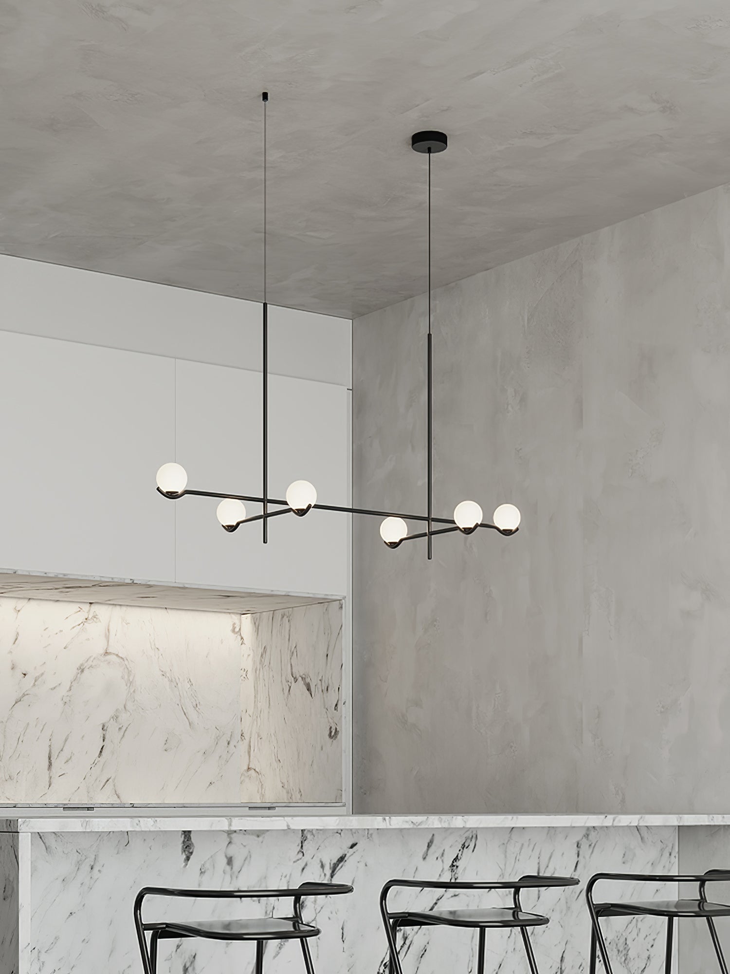 Fayno White Globe Chandelier - Letslighting