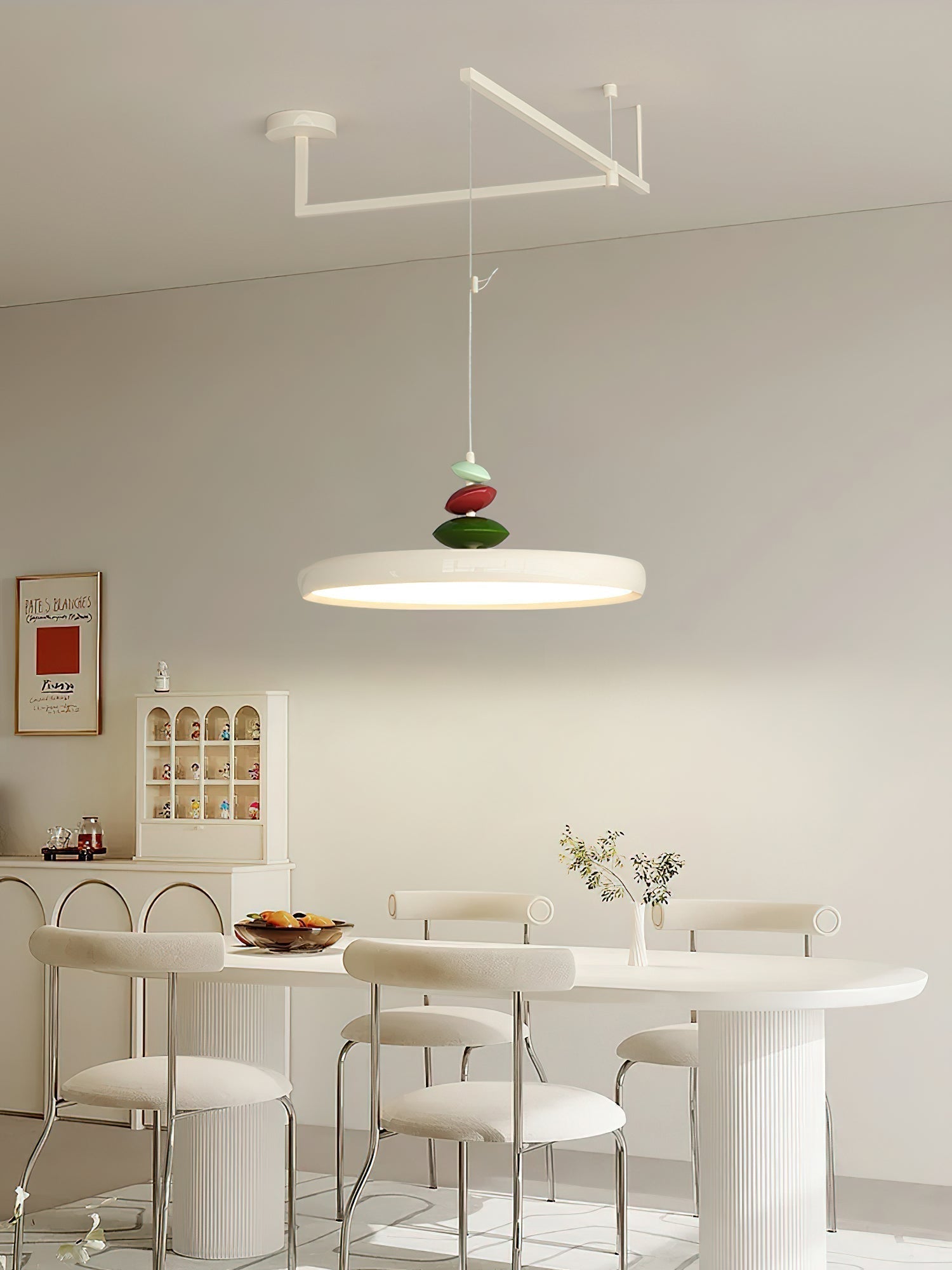 Swing Arm Stone Pendant Light - Letslighting