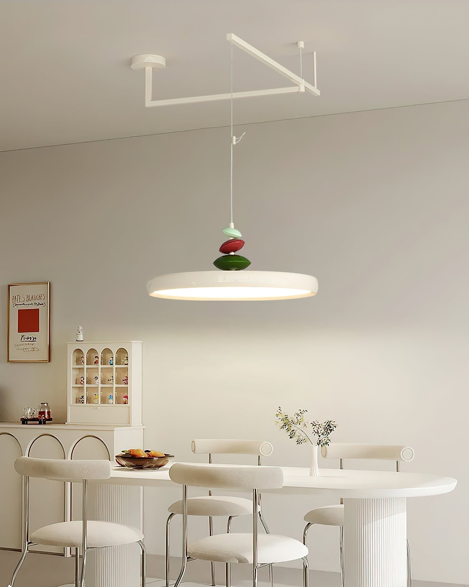 Swing Arm Stone Pendant Light - Letslighting