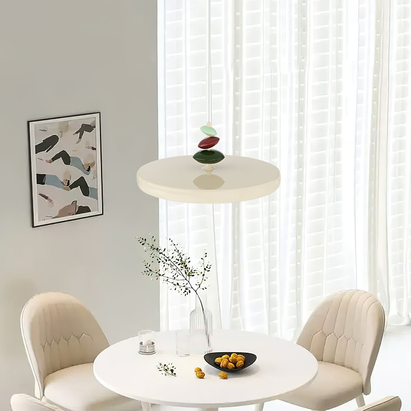 Swing Arm Stone Pendant Light - Letslighting