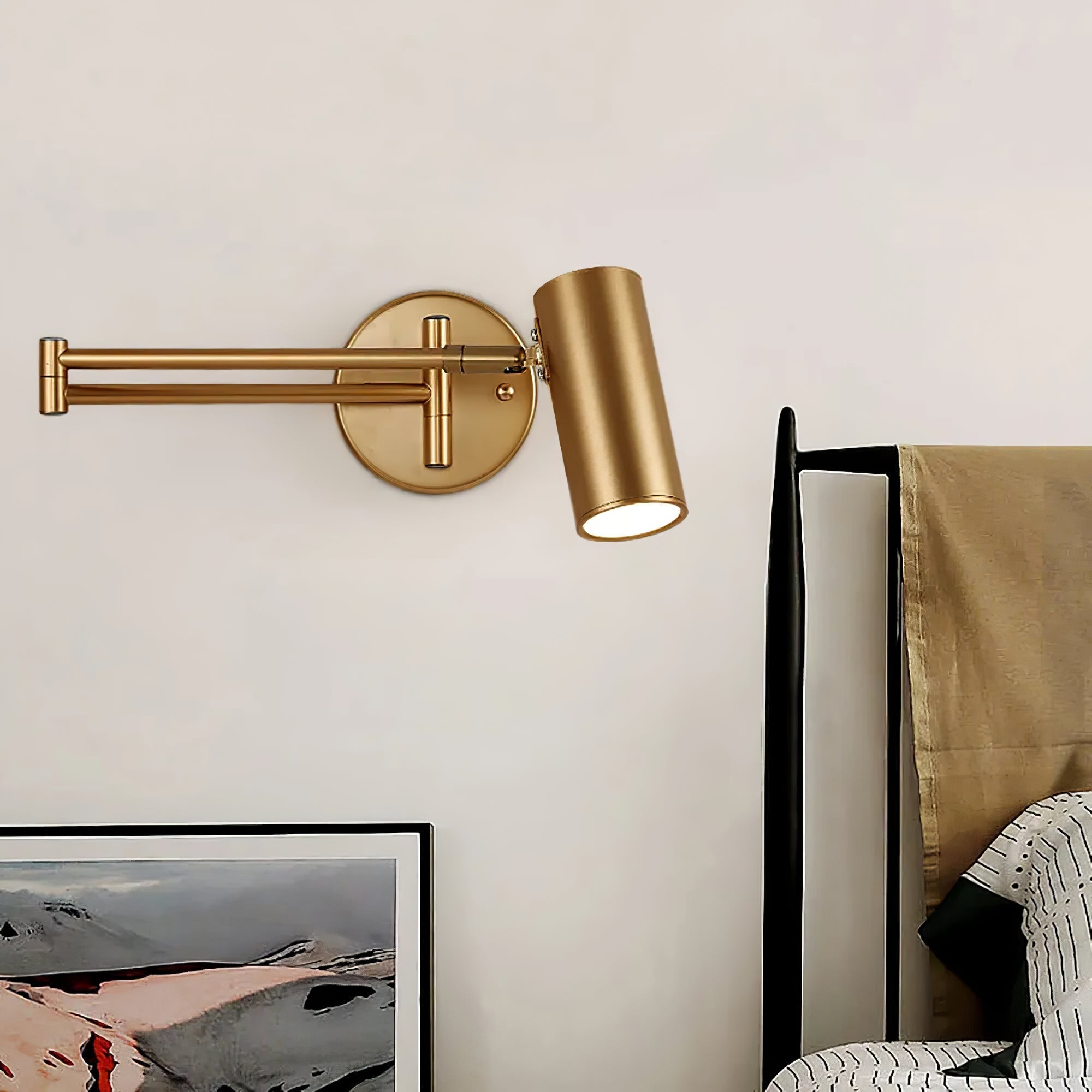 Ray Lámpara de Pared con Brazo Oscilante Ajustable