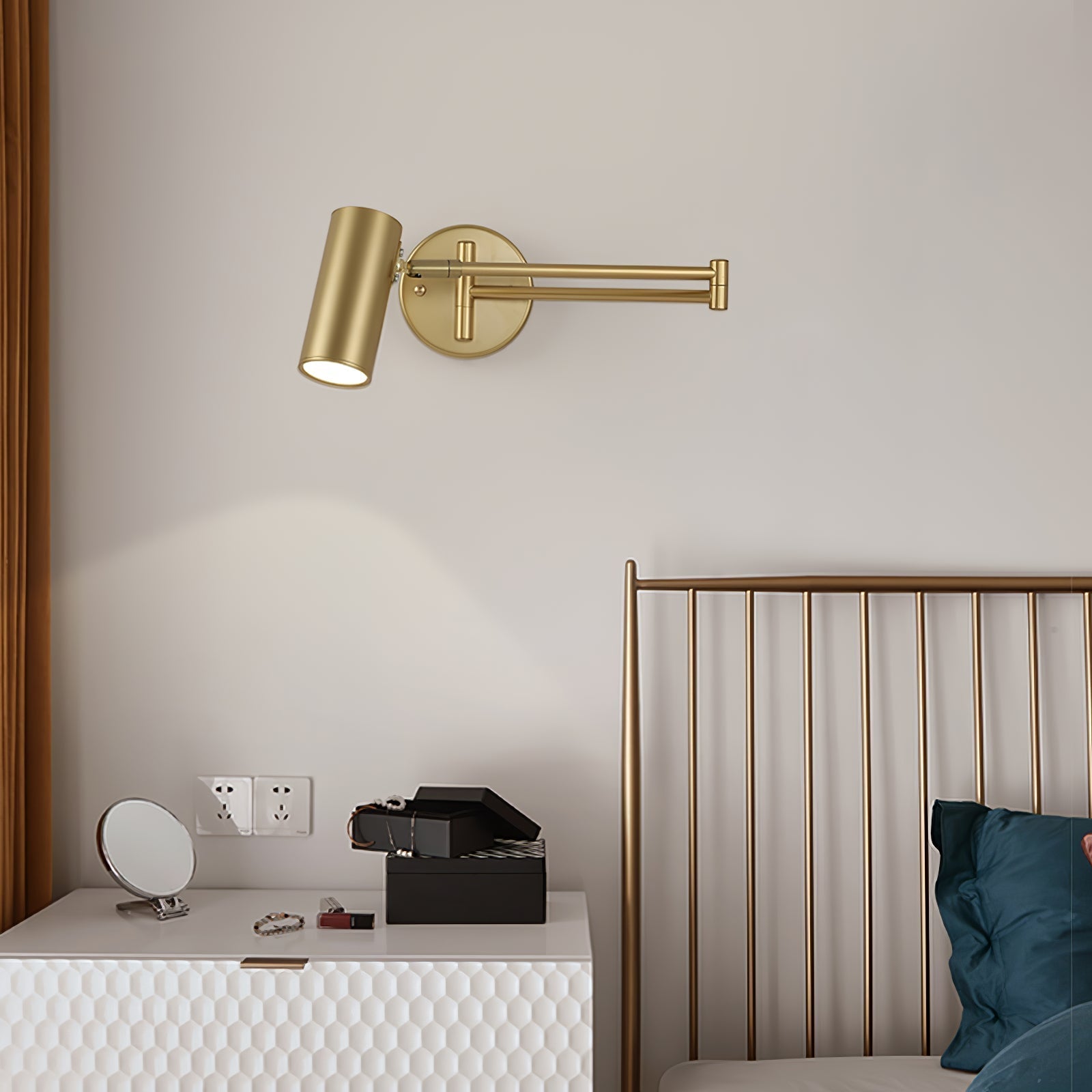 Ray Lámpara de Pared con Brazo Oscilante Ajustable