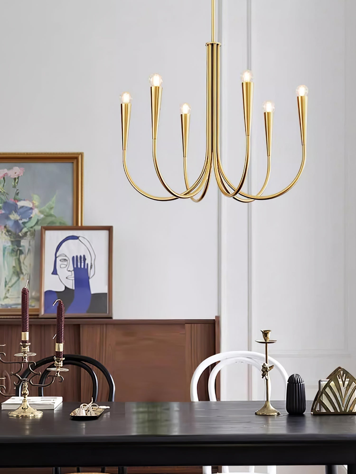 Swoop Arm Chandelier - Letslighting