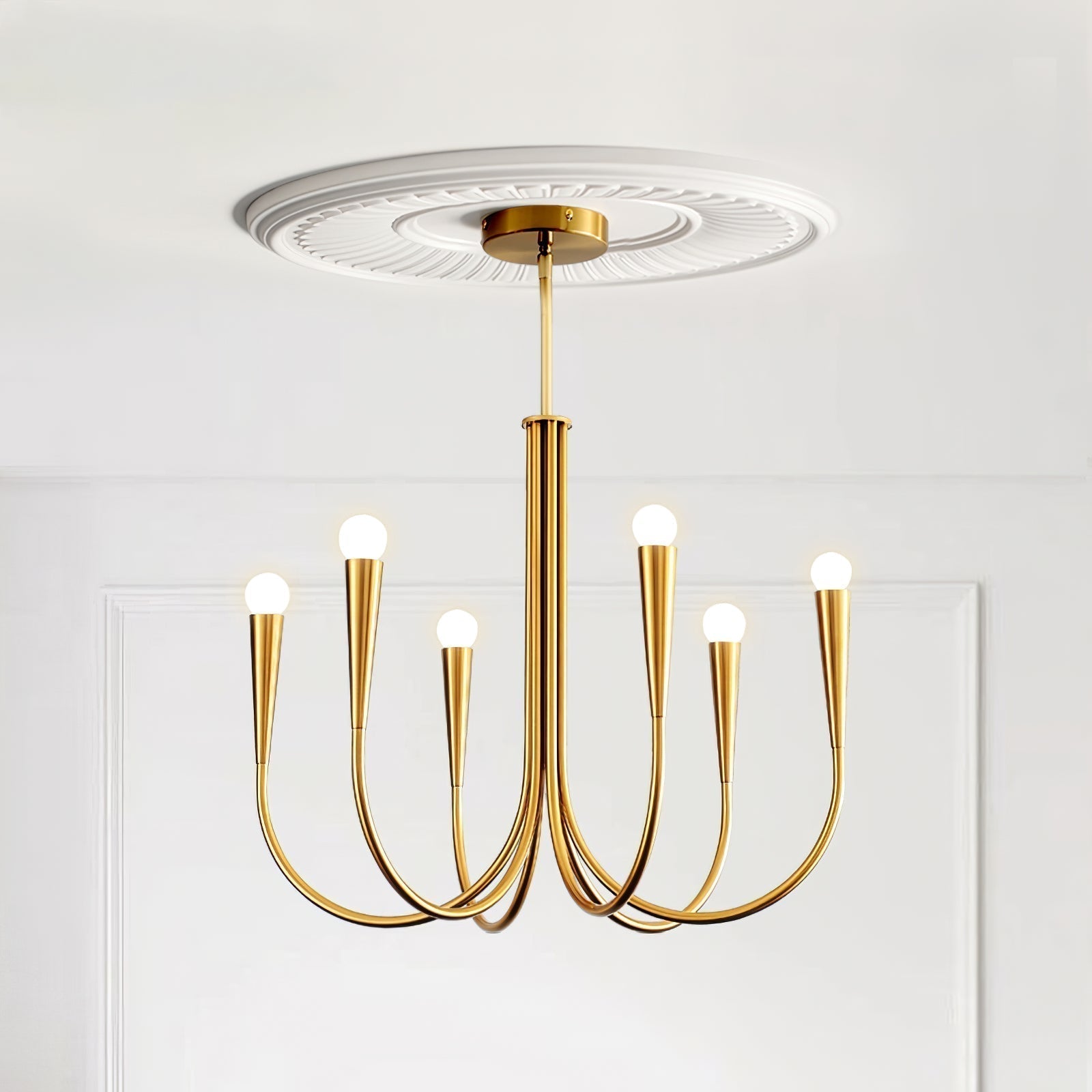 Swoop Arm Chandelier - Letslighting