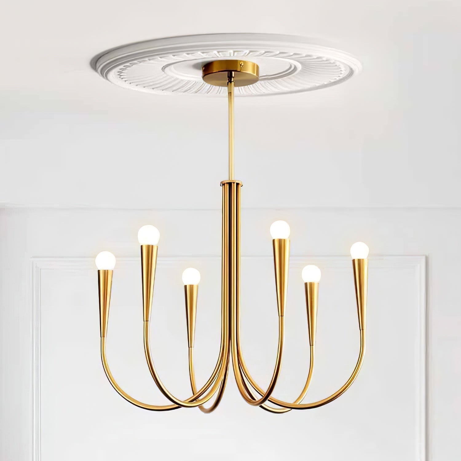 Swoop Arm Chandelier - Letslighting