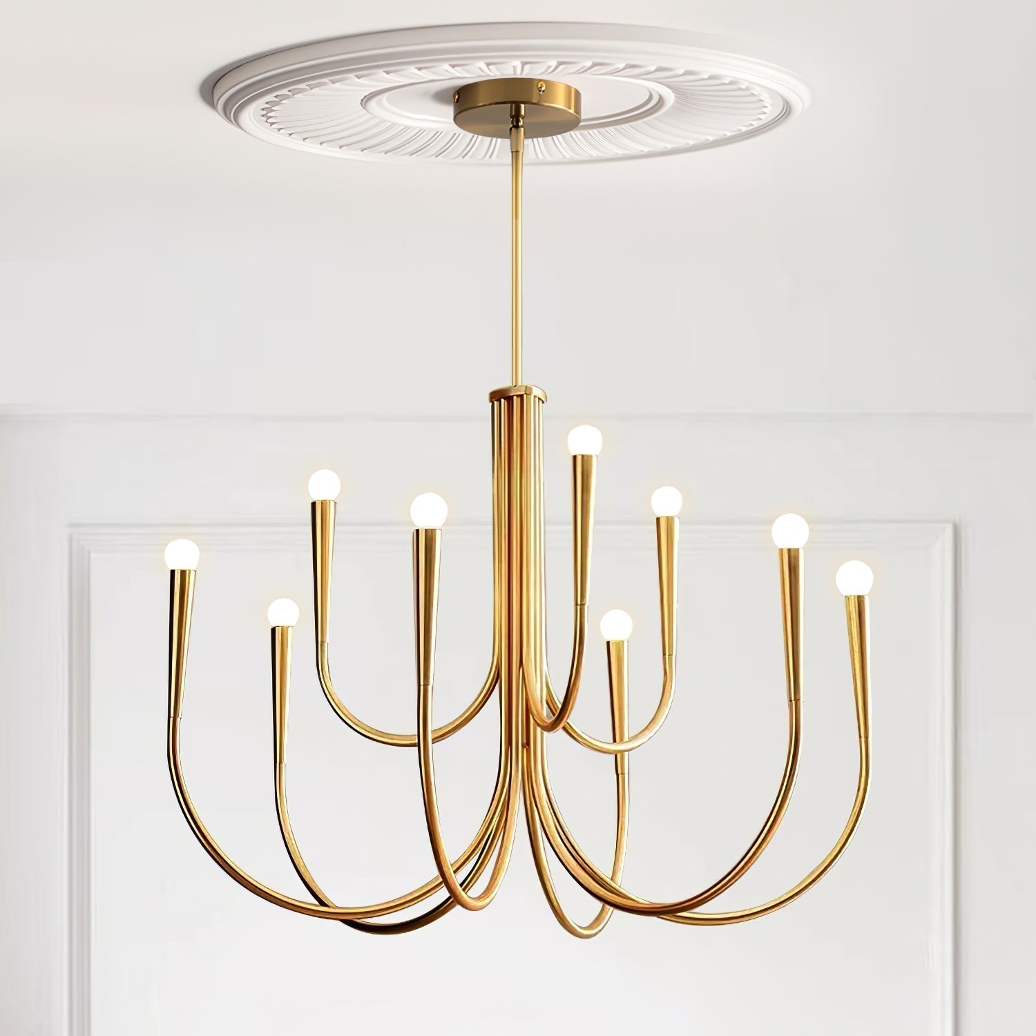 Swoop Arm Chandelier - Letslighting