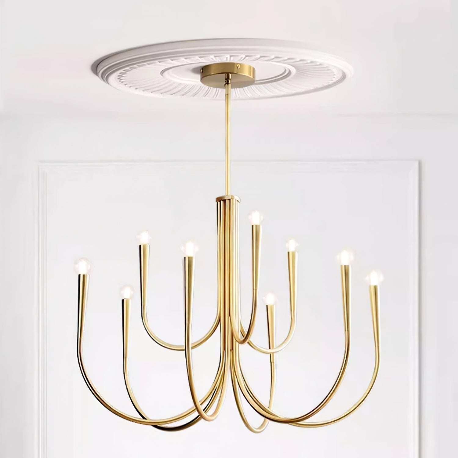 Swoop Arm Chandelier - Letslighting