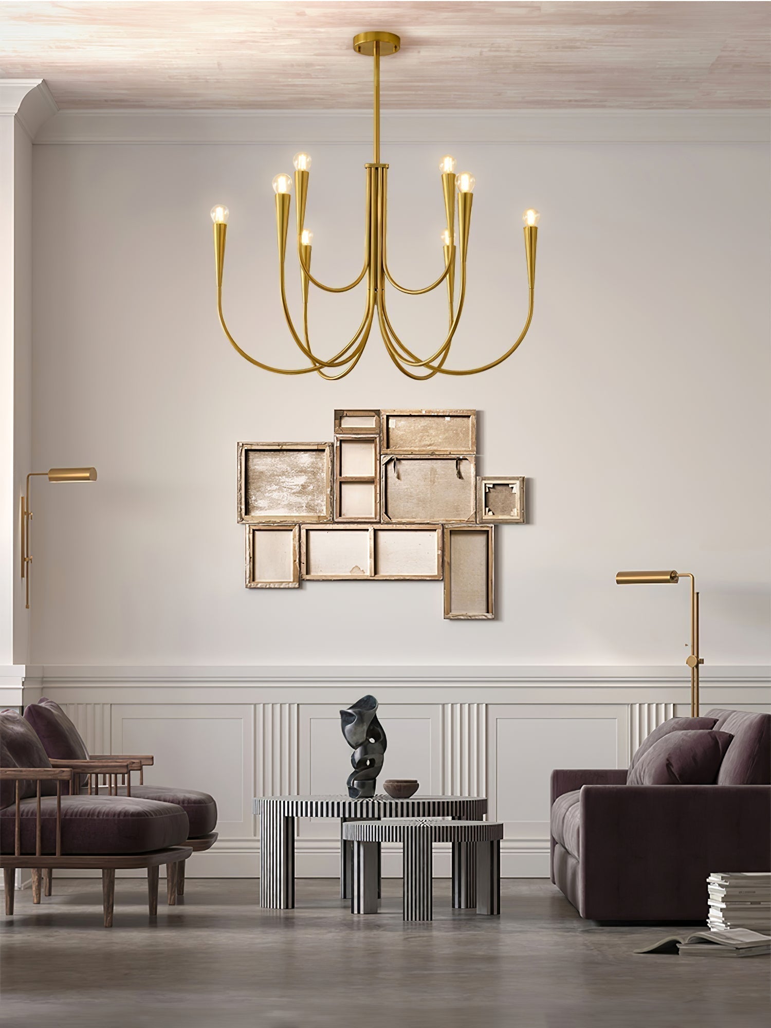 Swoop Arm Chandelier - Letslighting
