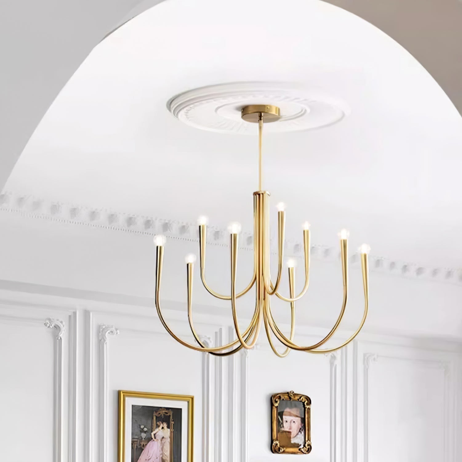 Swoop Arm Chandelier - Letslighting