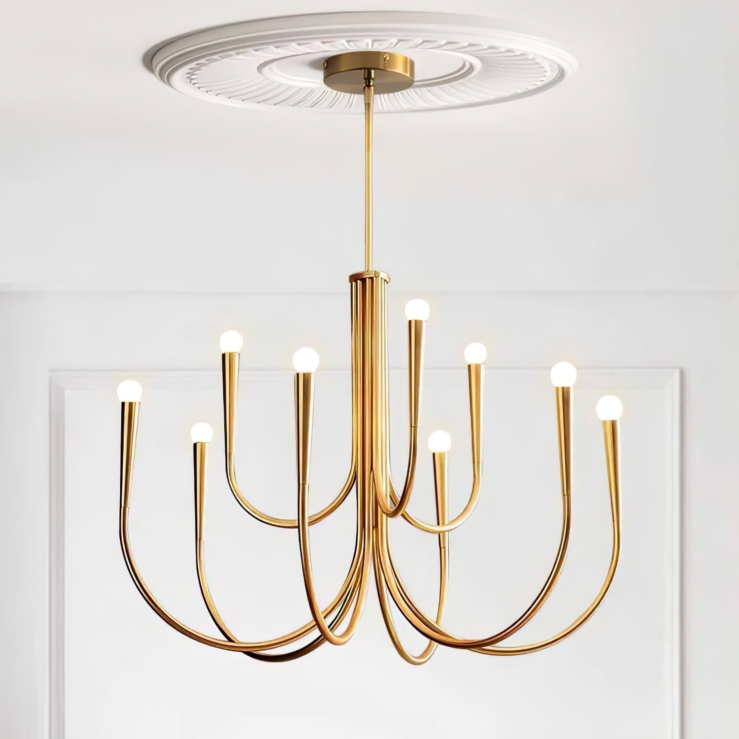 Swoop Arm Chandelier - Letslighting