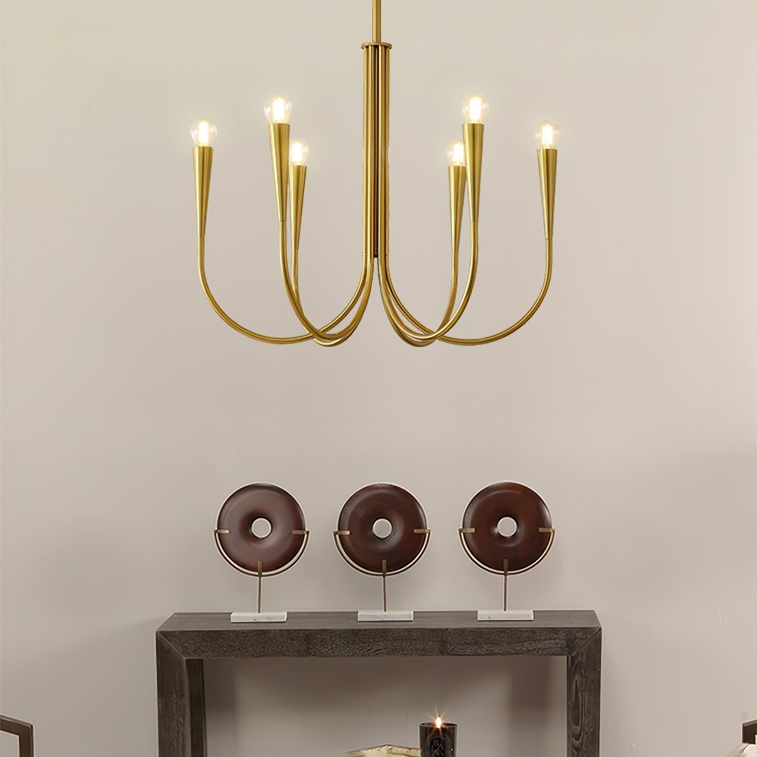 Swoop Arm Chandelier - Letslighting
