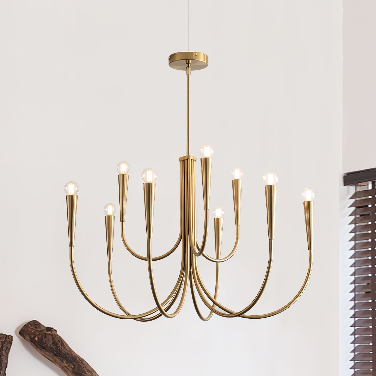 Swoop Arm Chandelier - Letslighting