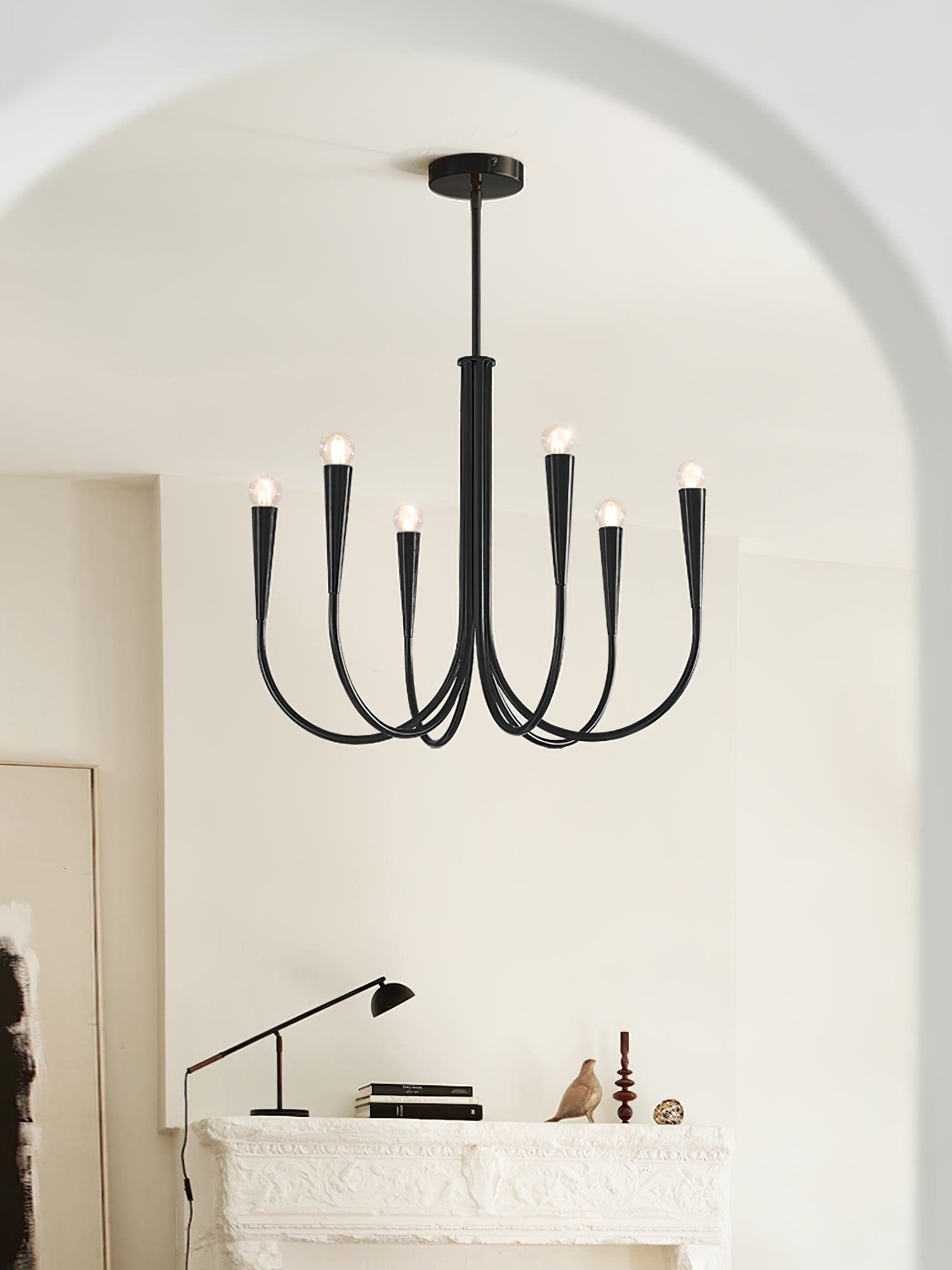 Swoop Arm Chandelier - Letslighting
