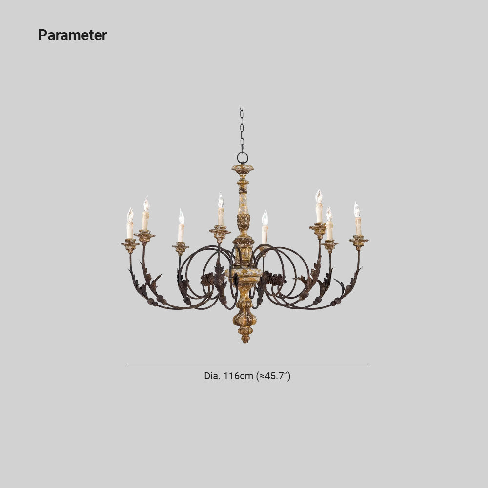 Silva Retro Creative Metal Lámpara Colgante Sala de Estar