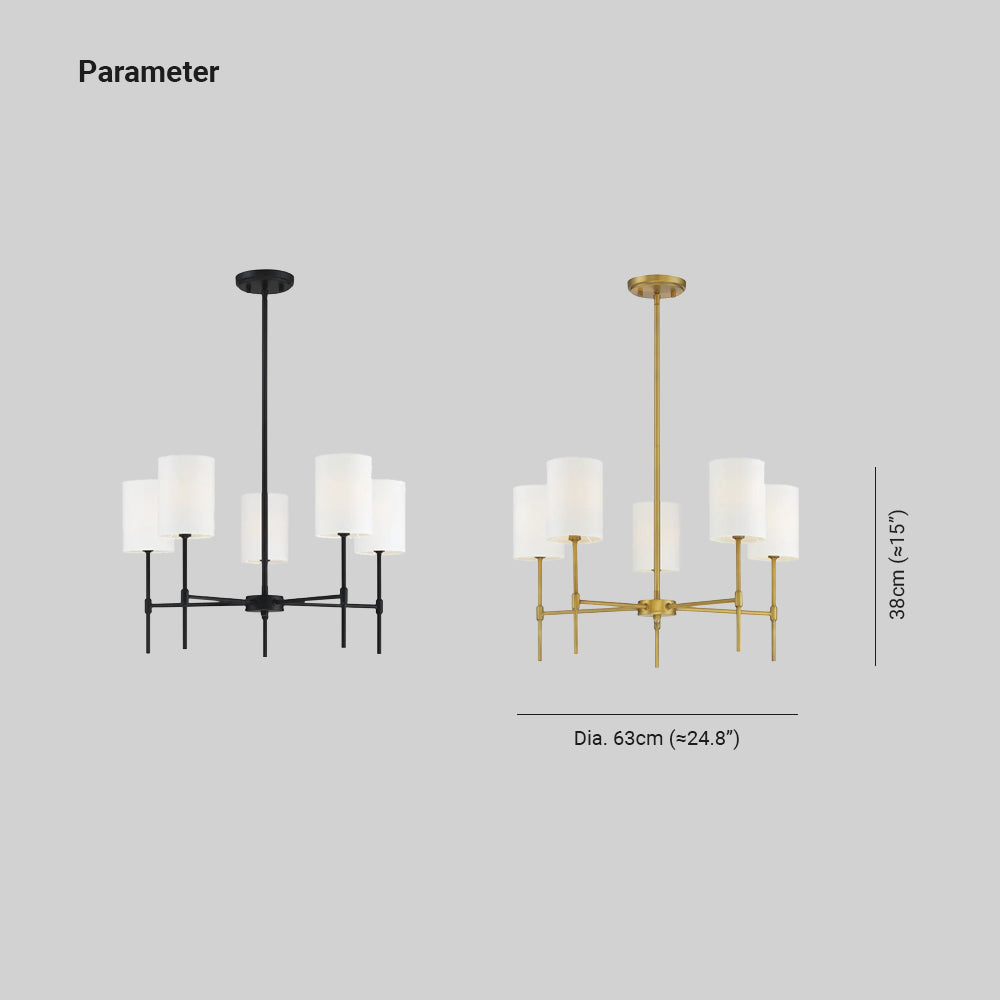 Silva Moderna LED Metal/Tejido Lámpara Colgante Dormitorio/Salón
