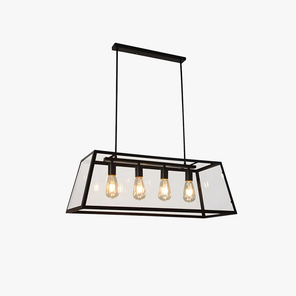 Epoch Moderna LED Industrial Metal Vidrio Lámpara Colgante
